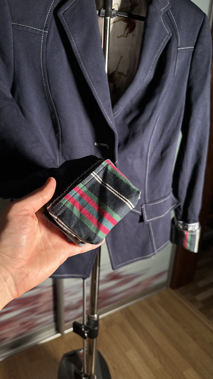 Vintage Maiden lane blazer blue🔥🔥 Size 40S - 5 Thumbnail