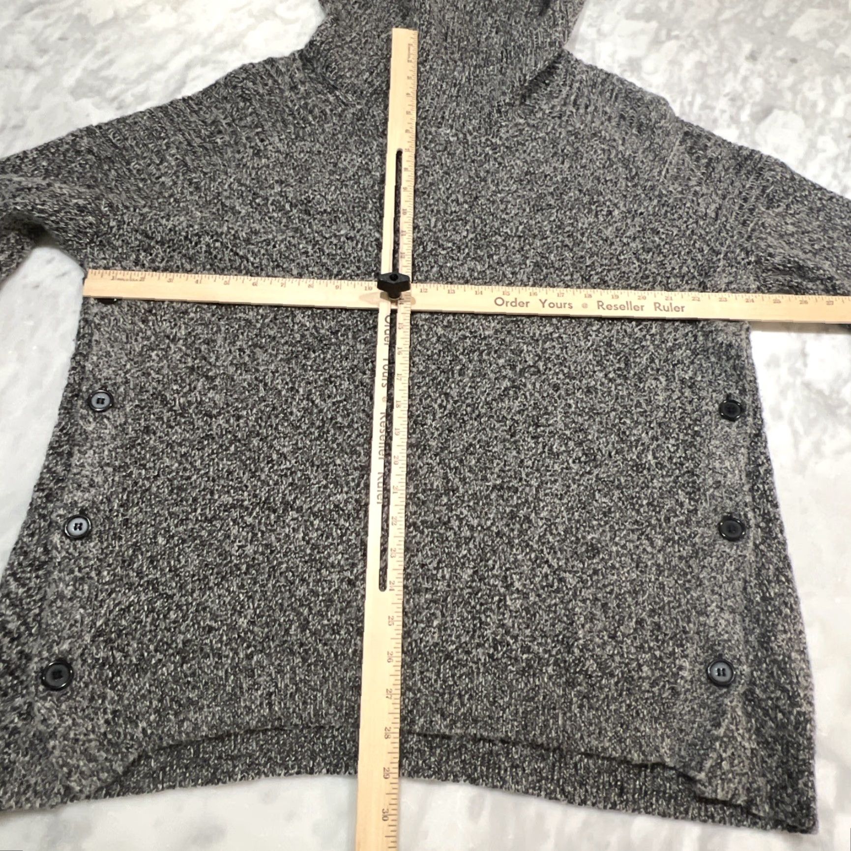 Banana Republic Banana Republic Sweater Women’s XL Cowl Neck Side Buttons Acrylic Wool Mohair Nylon Multicolor Knit Pullover Size XL / US 12-14 / IT 48-50 - 7 Thumbnail