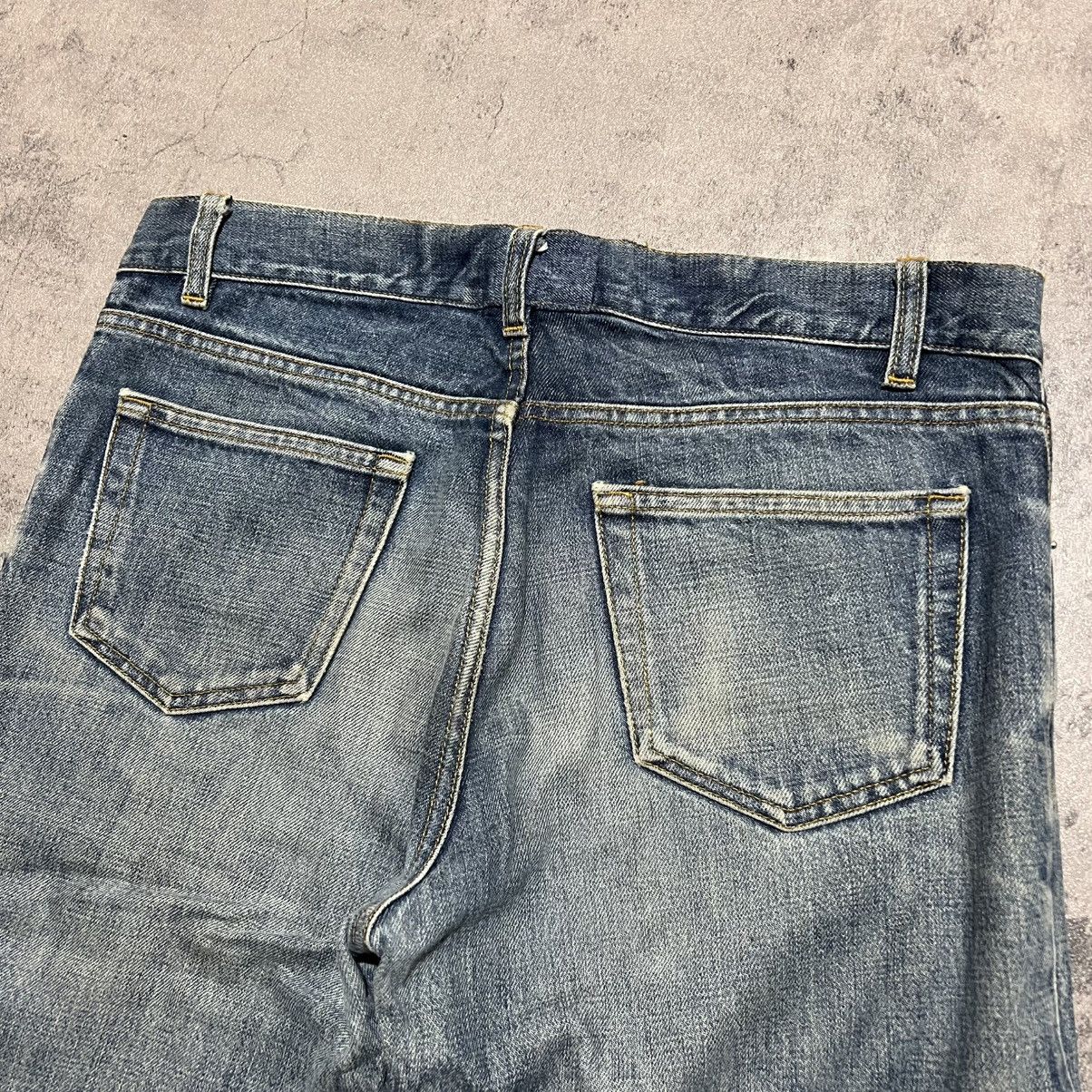 Helmut Lang Helmut Lang 1998 Worn & Altered Classic Raw Denim Cut Jeans Size US 34 / EU 50 - 7 Thumbnail