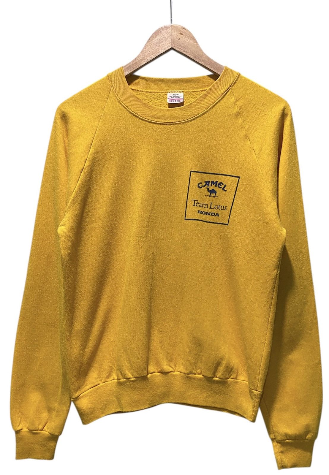 Camel Rare Vintage 80s Team Lotus Honda Camel Sweatshirt Big Logo Size US M / EU 48-50 / 2 - 2 Thumbnail