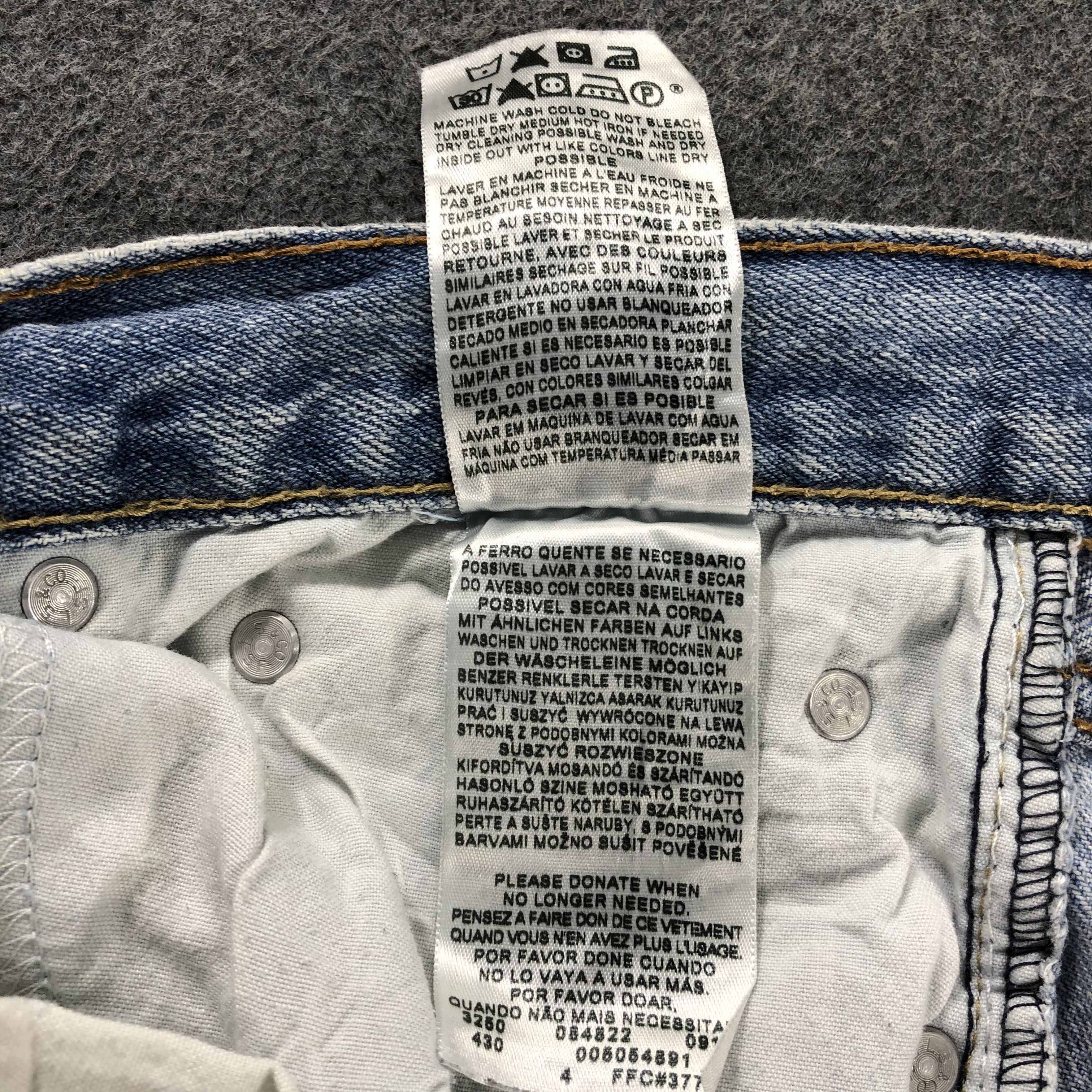 Levi's Vintage Blue Wash Levis 505 Jeans-J2381 Size US 32 / EU 48 - 12 Thumbnail