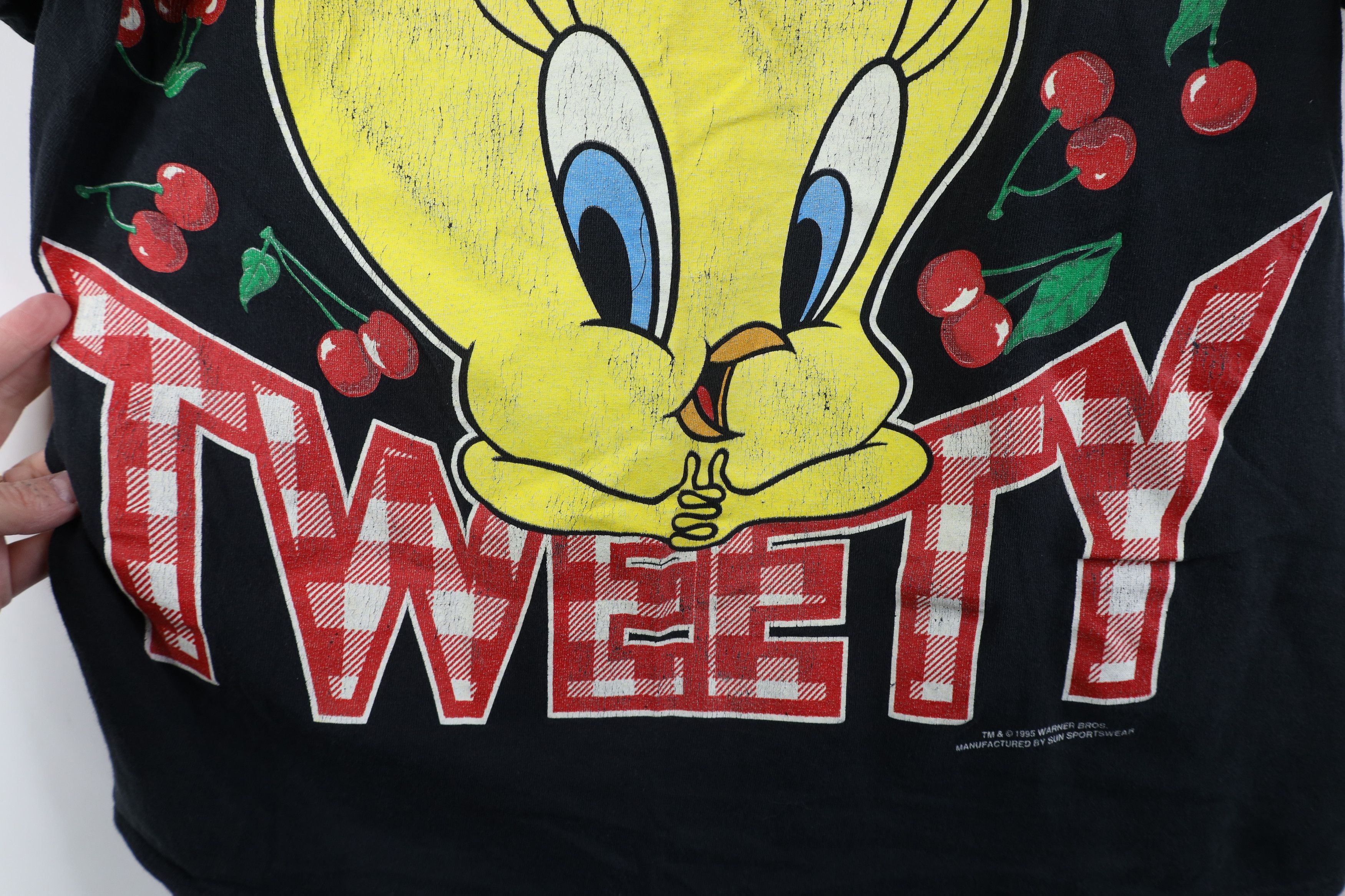 Vintage Vintage 90s Looney Tunes Tweety Bird Short Sleeve T-Shirt Size M / US 6-8 / IT 42-44 - 5 Thumbnail
