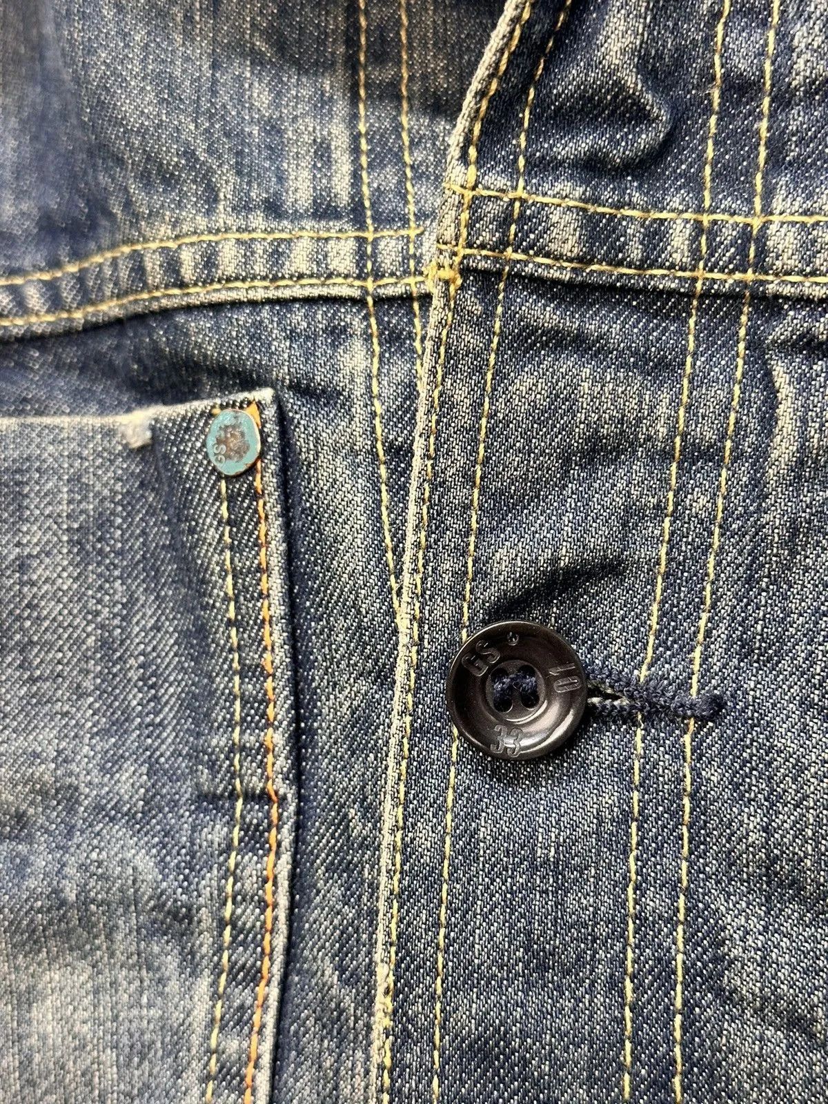 Diesel G-Star Raw Denim Jacket Distressed Workwear 2000s Size US L / EU 52-54 / 3 - 10 Thumbnail