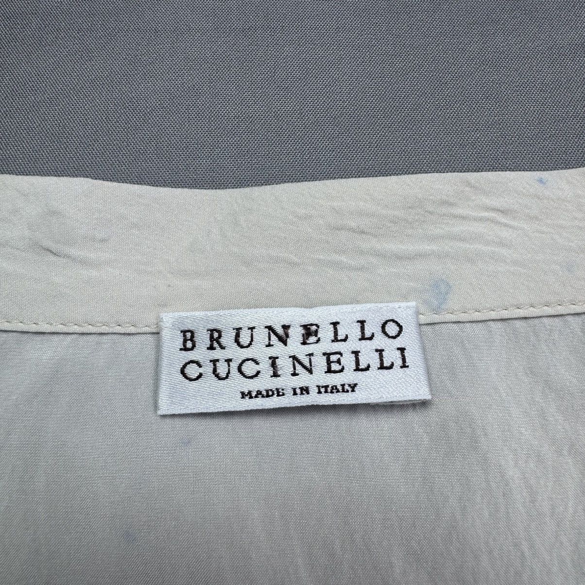 Brunello Cucinelli Brunello Cucinelli Fringe Tank Top Shirt Cream Made In Italy Size S / US 4 / IT 40 - 6 Thumbnail