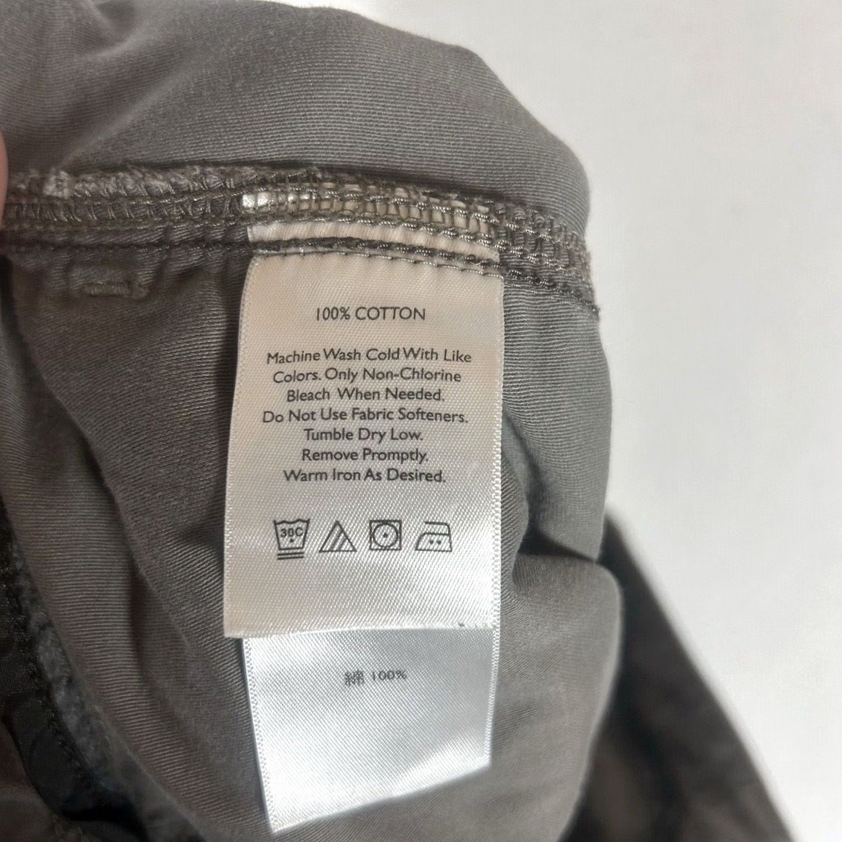 Eddie Bauer Eddie Bauer Capri Pants Womens 4 Gray 100% Cotton Pockets Casual Crop Size 27" / US 4 / IT 40 - 4 Thumbnail
