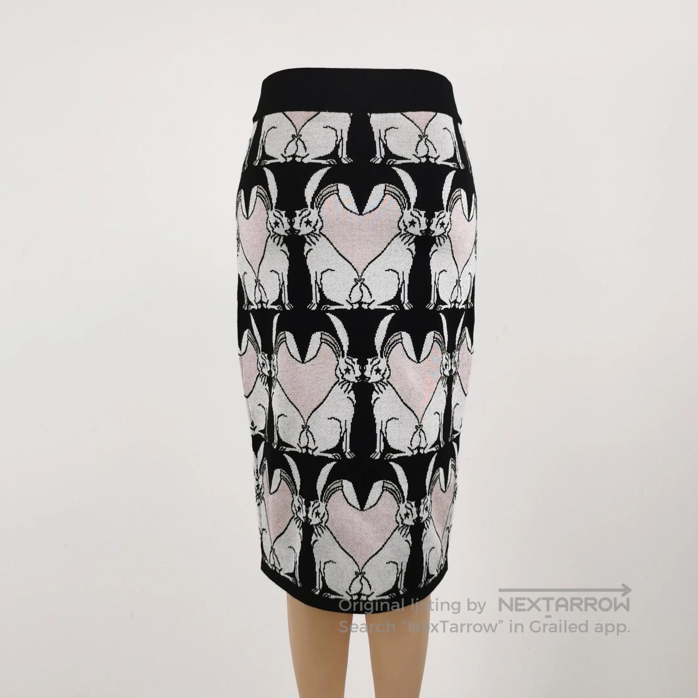 Burberry Burberry Year of the Rabbit Wool Blend Skirt . Size US 26 / EU 42 - 3 Thumbnail