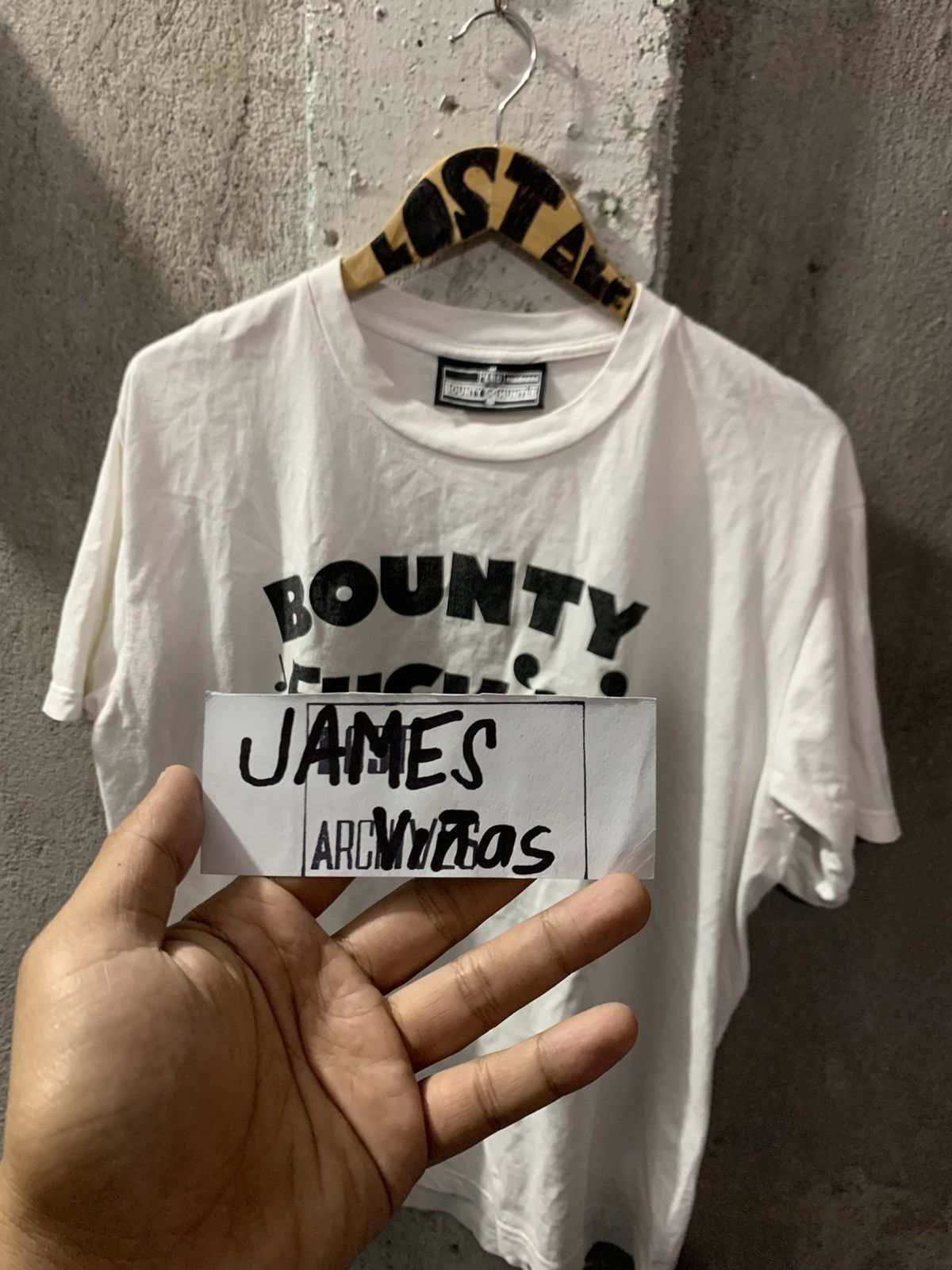 image of Vintage Bounty Hunter x Madness in White, Men's (Size Large)