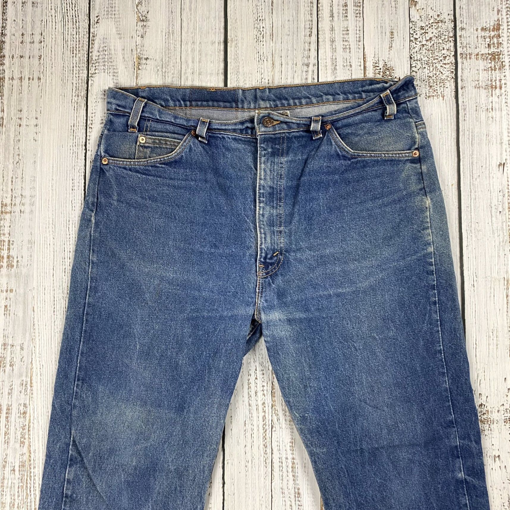 Levi's VINTAGE Levi's 505 Straight Leg Blue Jeans 40x30 USA Mens Size US 40 / EU 56 - 7 Thumbnail