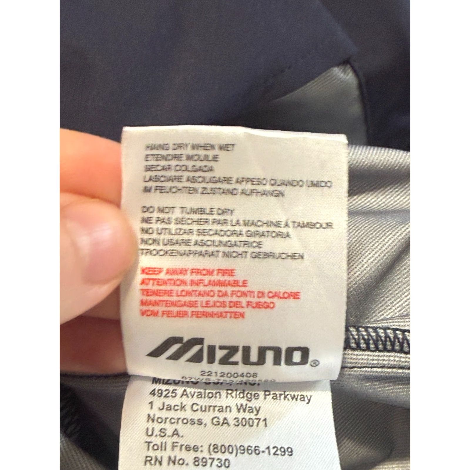 Mizuno Mizuno Jacket Mens Size Medium Blue Athletic Full Zip Long Sleeve Outdoor Windbreaker, Regular Fit, Solid, Polyester, Full Zip, Outdoor Activewear Size US M / EU 48-50 / 2 - 7 Thumbnail
