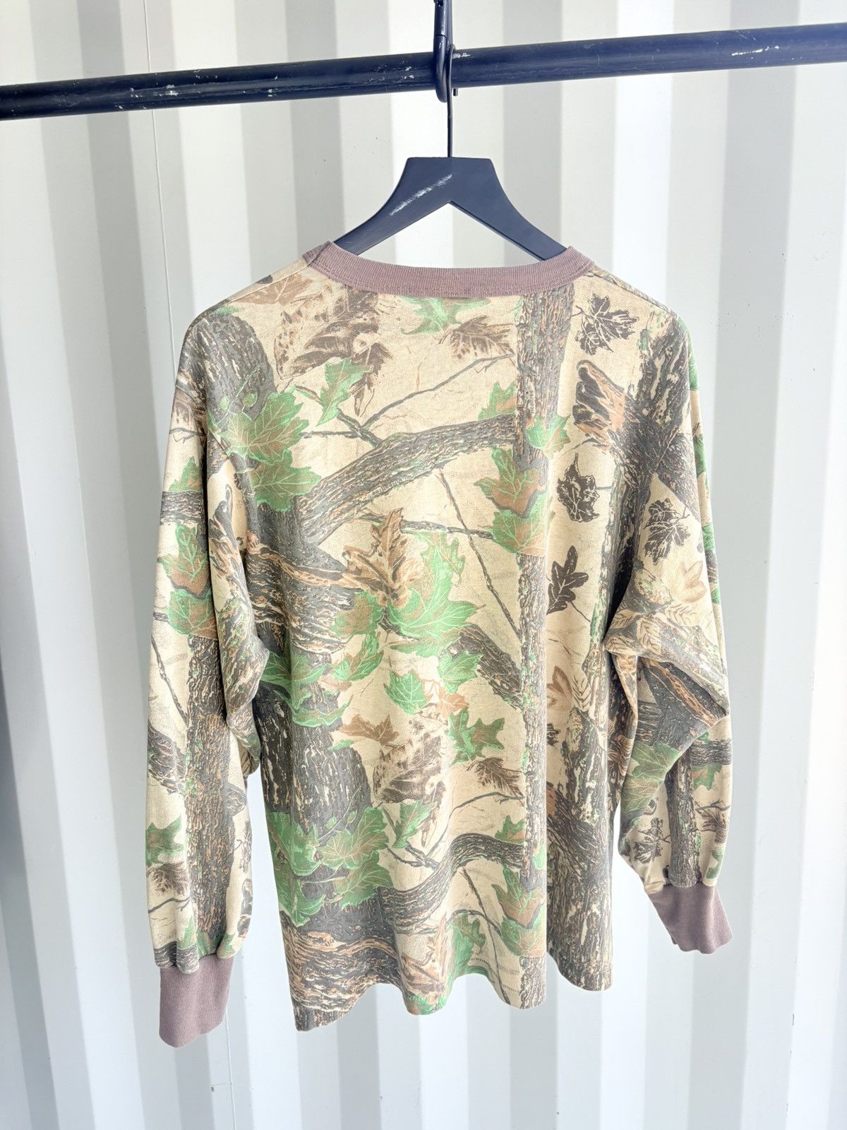 Vintage Camo Shirt Sun Faded Trashed ERD grunge paper thin Size US XL / EU 56 / 4 - 5 Thumbnail