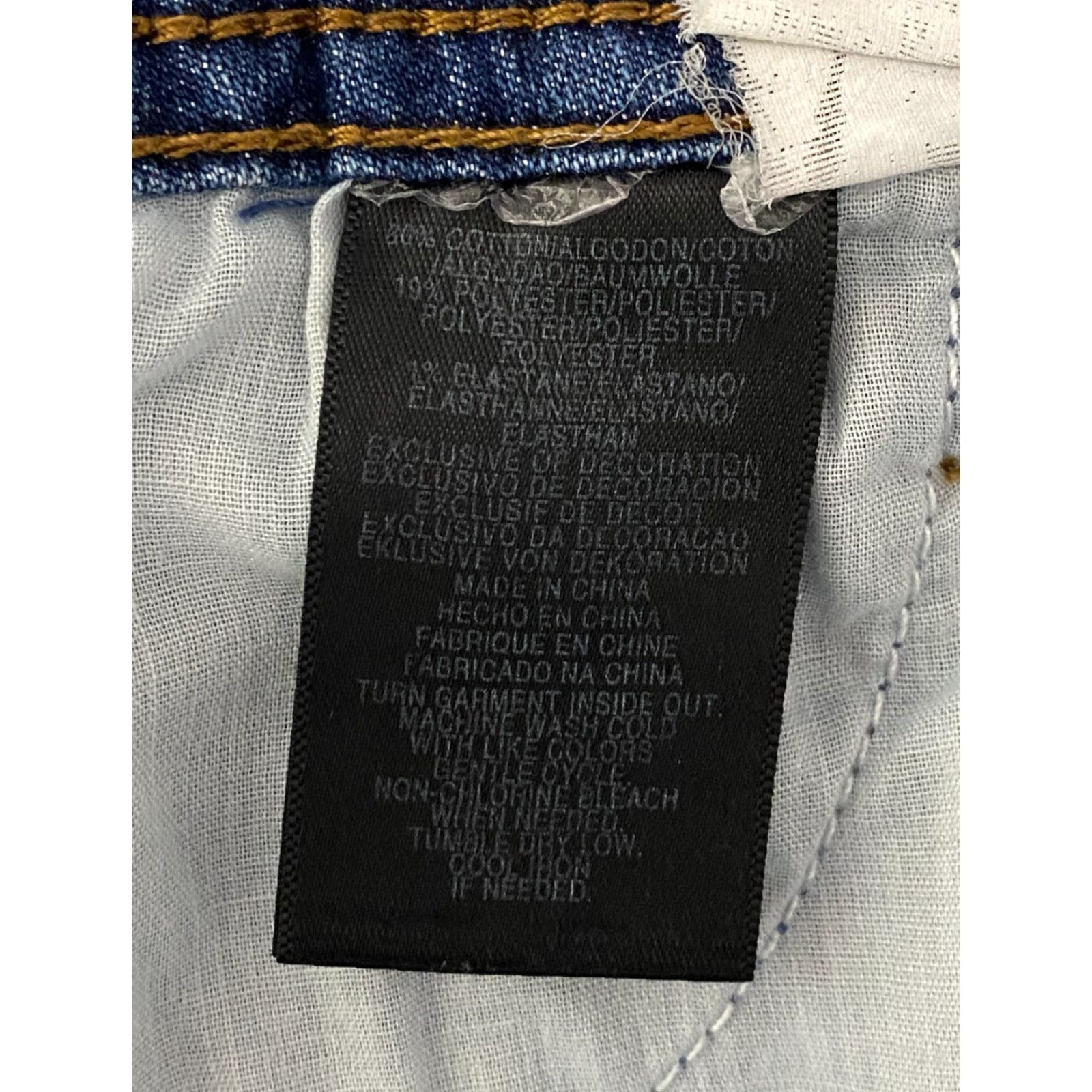 Jones New York Jones New York Miranda Jeans Womens 8 Slim Skinny 5-Pocket Denim Blue Floral Embroidered Stretch Size 30" / US 8 / IT 44 - 5 Thumbnail