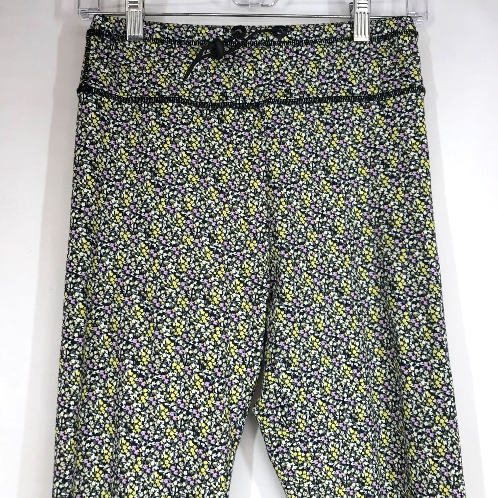 Adam Selman ADAM SELMAN WOMEN'S MEDIUM SPORT LEGGINGS MULTICOLOR FLORAL Size 32" / US 10 / IT 46 - 2 Thumbnail
