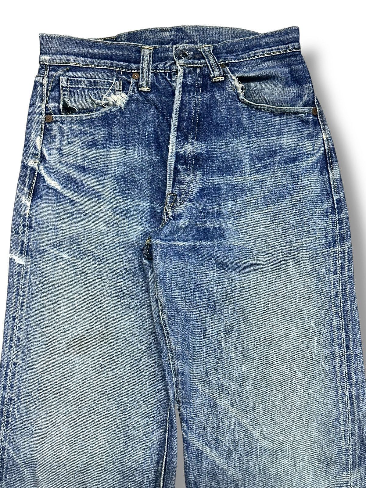 Skull Jeans by an Alchemist Rare SKULL Jeans By An Alchemist Selvedged 5002xx Distressed Size US 28 / EU 44 - 4 Thumbnail