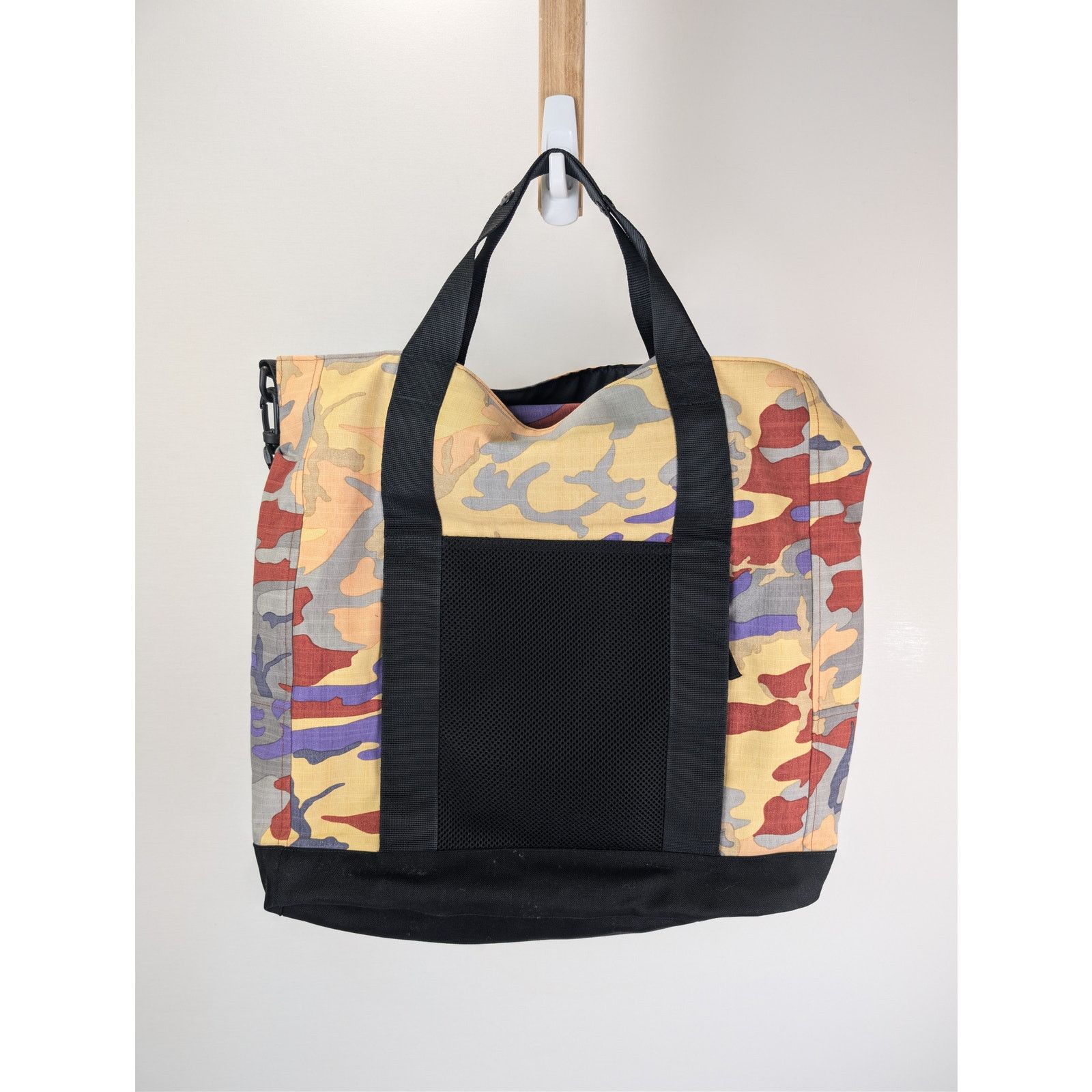 Stone Island o1rshd1 Heritage Camo Large Compass Embroidered Tote Bag Size ONE SIZE - 9 Thumbnail