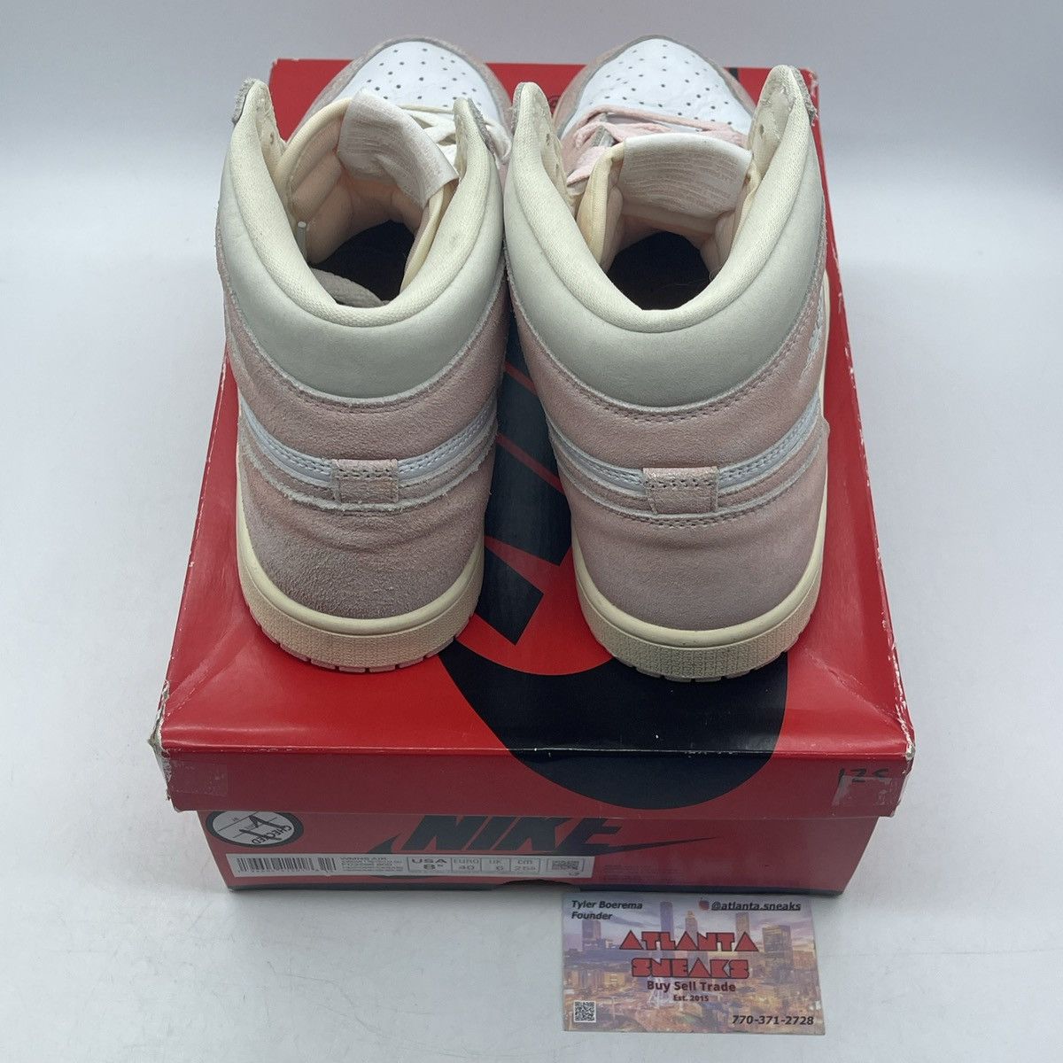 Jordan Brand Wmns air Jordan 1 high washed pink Size US 8.5 / IT 38.5 - 6 Thumbnail