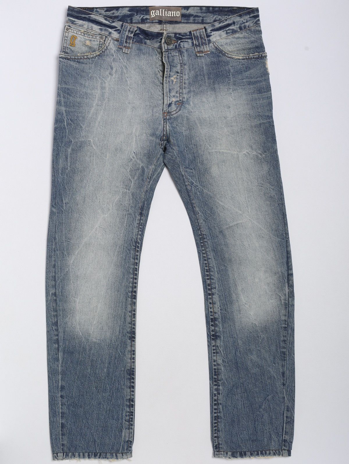 John Galliano Galliano Newspaper Denim | Grailed