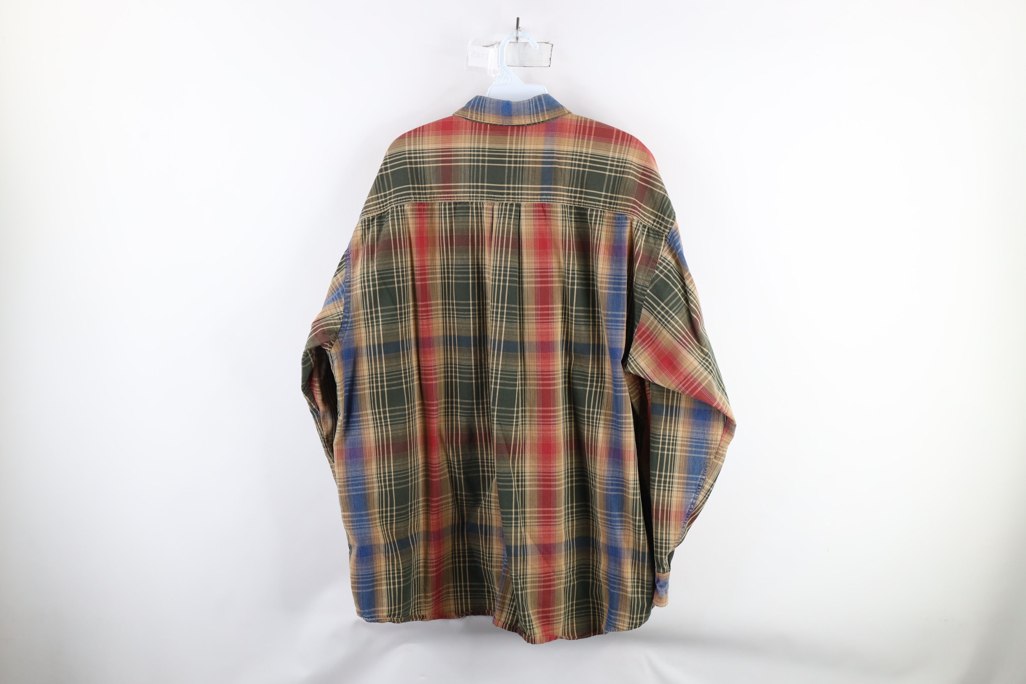 Vintage Vintage 90s Streetwear Plaid Collared Button Down Shirt Size US XL / EU 56 / 4 - 10 Thumbnail