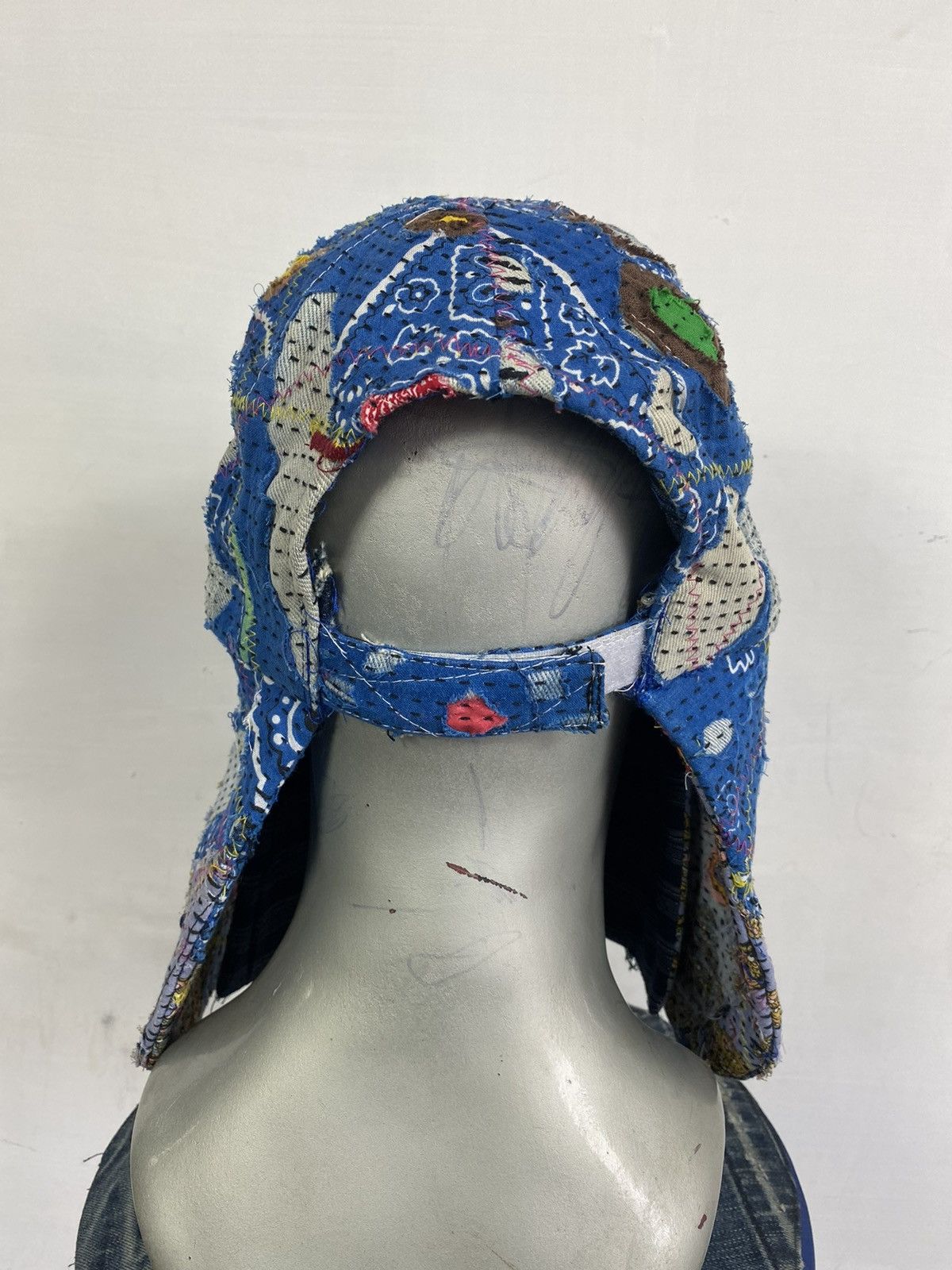 Handmade Custom Made Distressed Paisley Boro patchwork hats by Ahado Size ONE SIZE - 8 Thumbnail