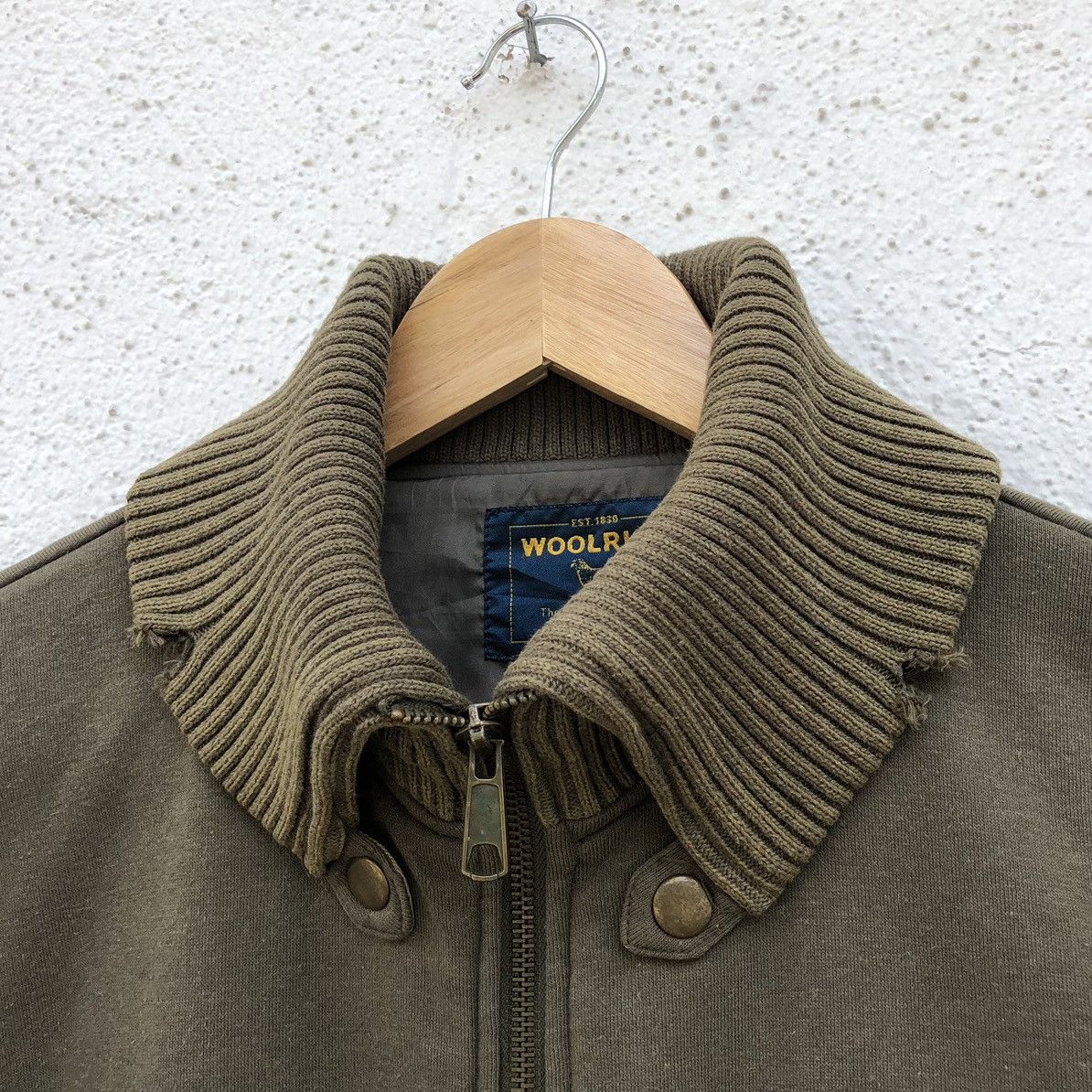 Vintage Vintage Woolrich Distressed Warm Cotton Zipper Jacket Size US XL / EU 56 / 4 - 10 Thumbnail