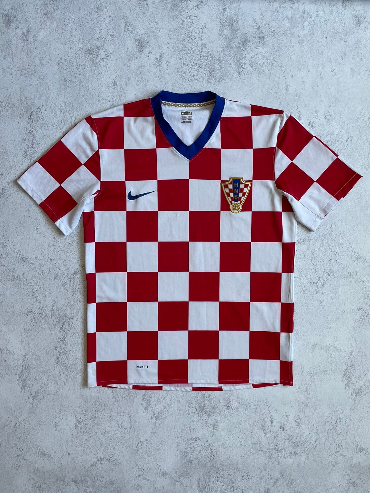 Pre-owned Jersey X Nike Croatia National Team 2008/2009 Home Soccer Kit Vintage In Red White