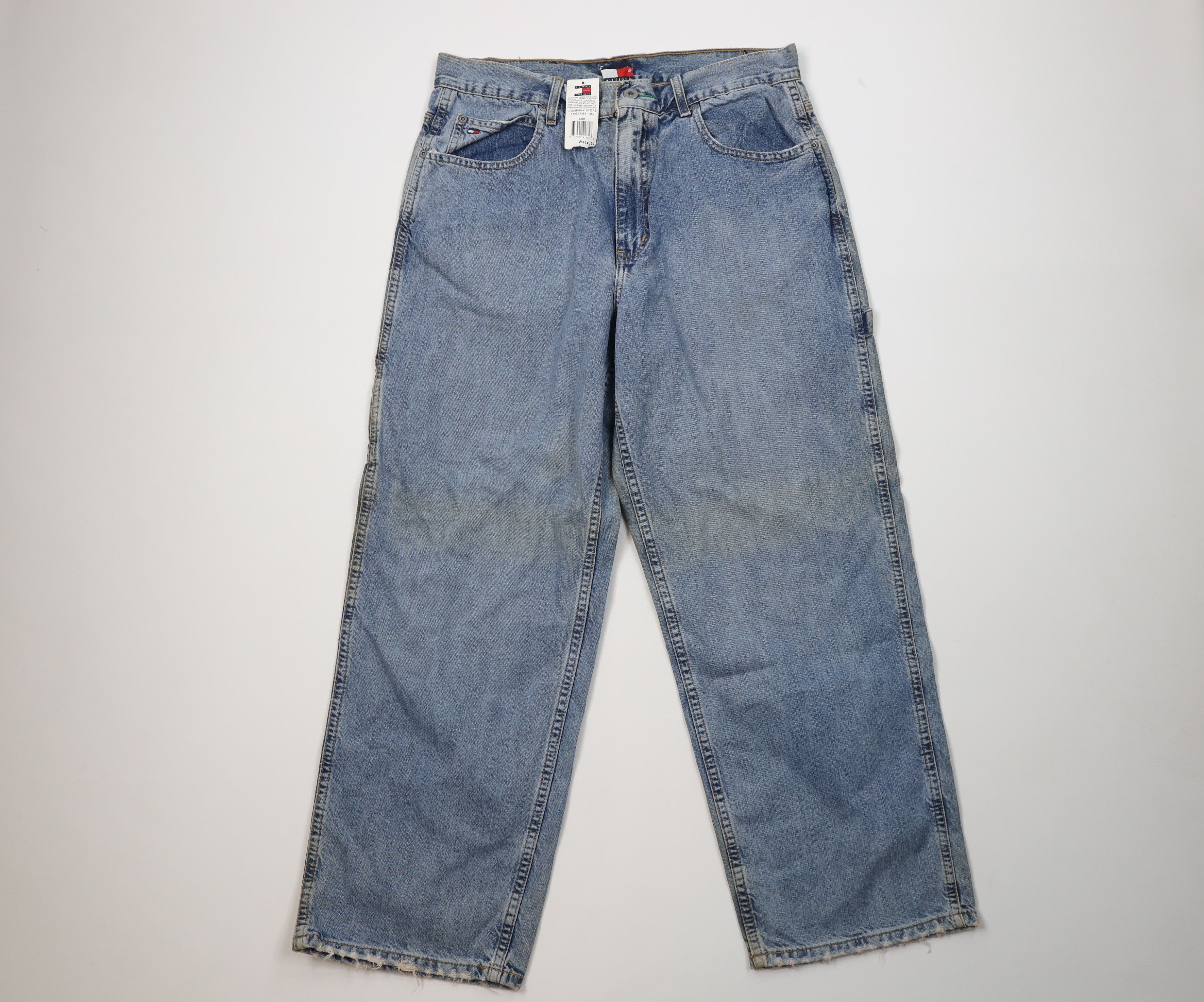 Tommy Hilfiger Deadstock Vintage Y2K 2002 Tommy Hilfiger Carpenter Jeans Size US 34 / EU 50 - 1 Thumbnail