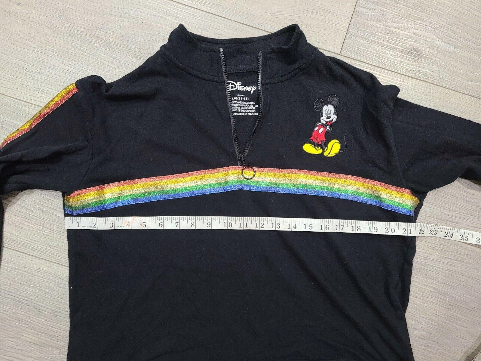 Disney Disney Pullover Pride 90s Crop 1/4 Zip large 11-13 Y2k Size M / US 6-8 / IT 42-44 - 5 Thumbnail