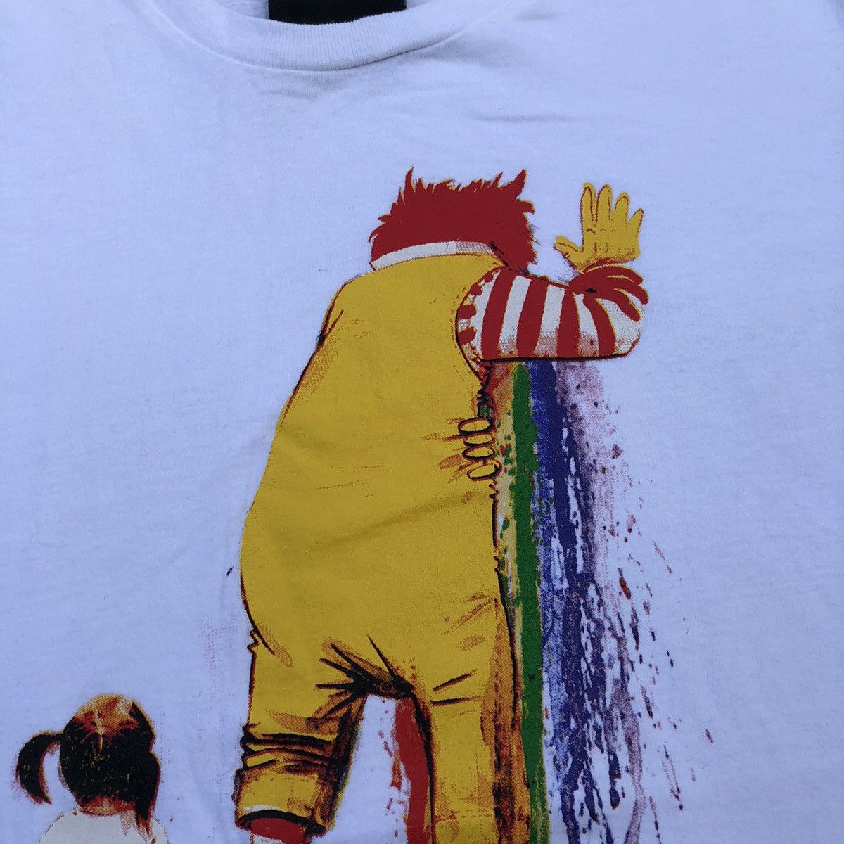 Designer × Japanese Brand × Vintage 🔥Rare🔥🇯🇵Unfledged Graphic Of Clown Mc Donald And A Kids Tee Size US S / EU 44-46 / 1 - 4 Thumbnail