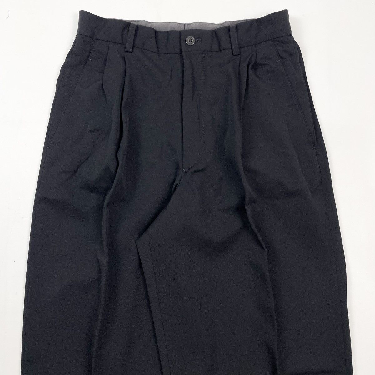 Issey Miyake Pleated Japanese Smart Trousers Black Size US 29 - 5 Thumbnail