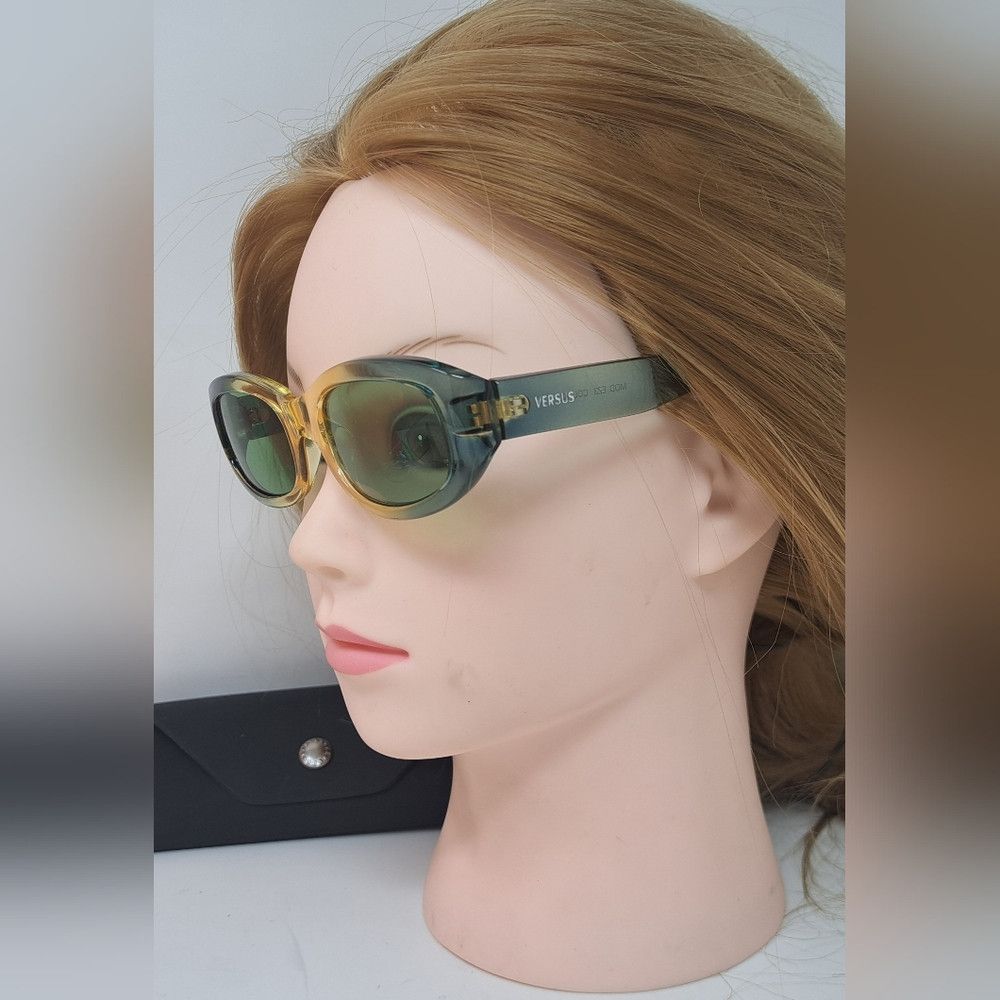 Versace Versace Versus Sunglasses Mod EZ3 Vintage 90s NOS Green Size ONE SIZE - 5 Thumbnail