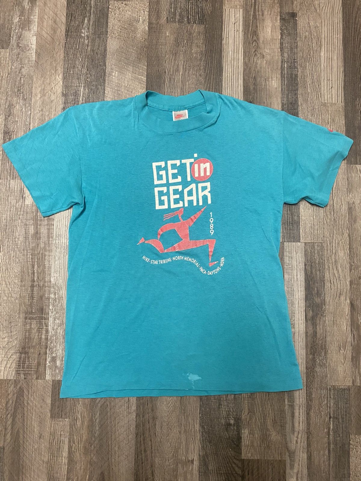 Nike Vintage 1980’s Nike Single Stitch Tee T Shirt 1989 Size US L / EU 52-54 / 3 - 1 Thumbnail