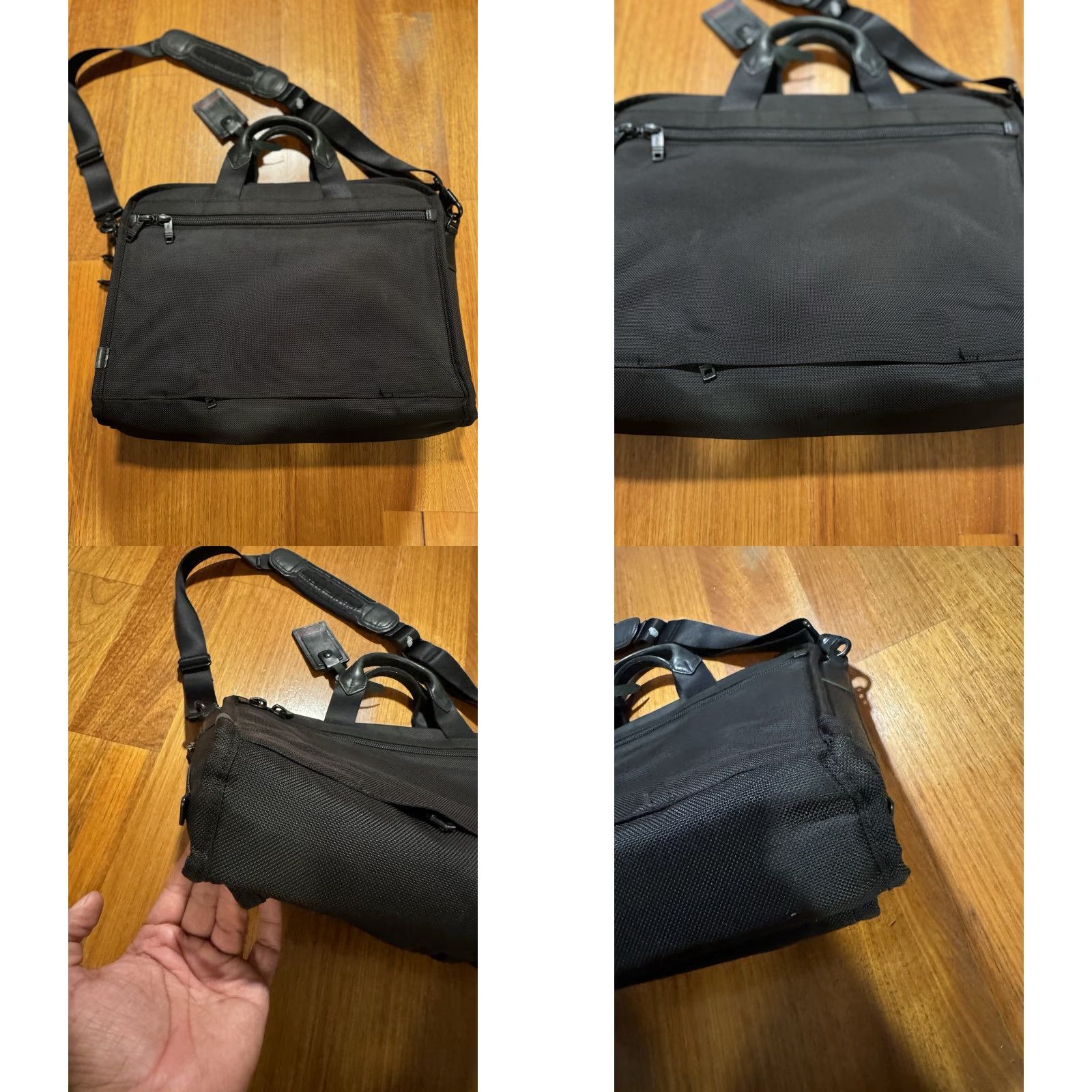 Tumi Tumi Alpha Briefcase 26114DH Leather Nylon Black Laptop Bag Shoulder Bag Men Large Black Size ONE SIZE - 8 Thumbnail