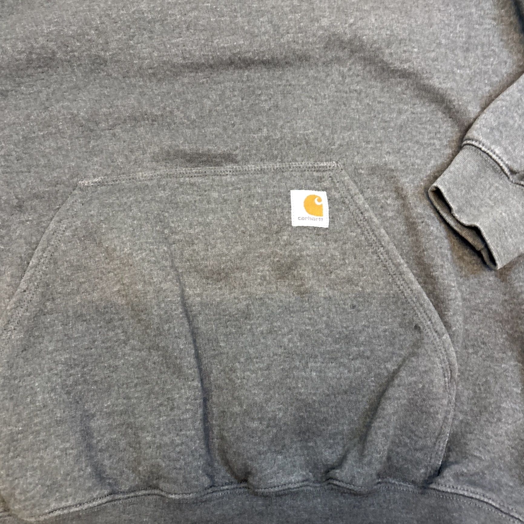 Carhartt Carhartt Original Fit Mens Hoodie Sweatshirt Pullover Grey L - Regular Fit, Pockets, Crew Neck, Genuine Carhartt Size US L / EU 52-54 / 3 - 2 Thumbnail