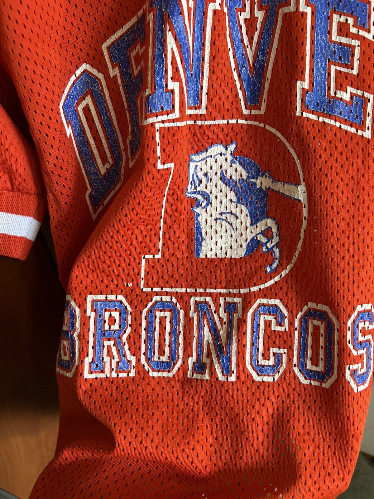 Logo 7 80s 90s Denver Broncos Logo 7 Mesh jersey shirt Vintage Size US M / EU 48-50 / 2 - 6 Thumbnail