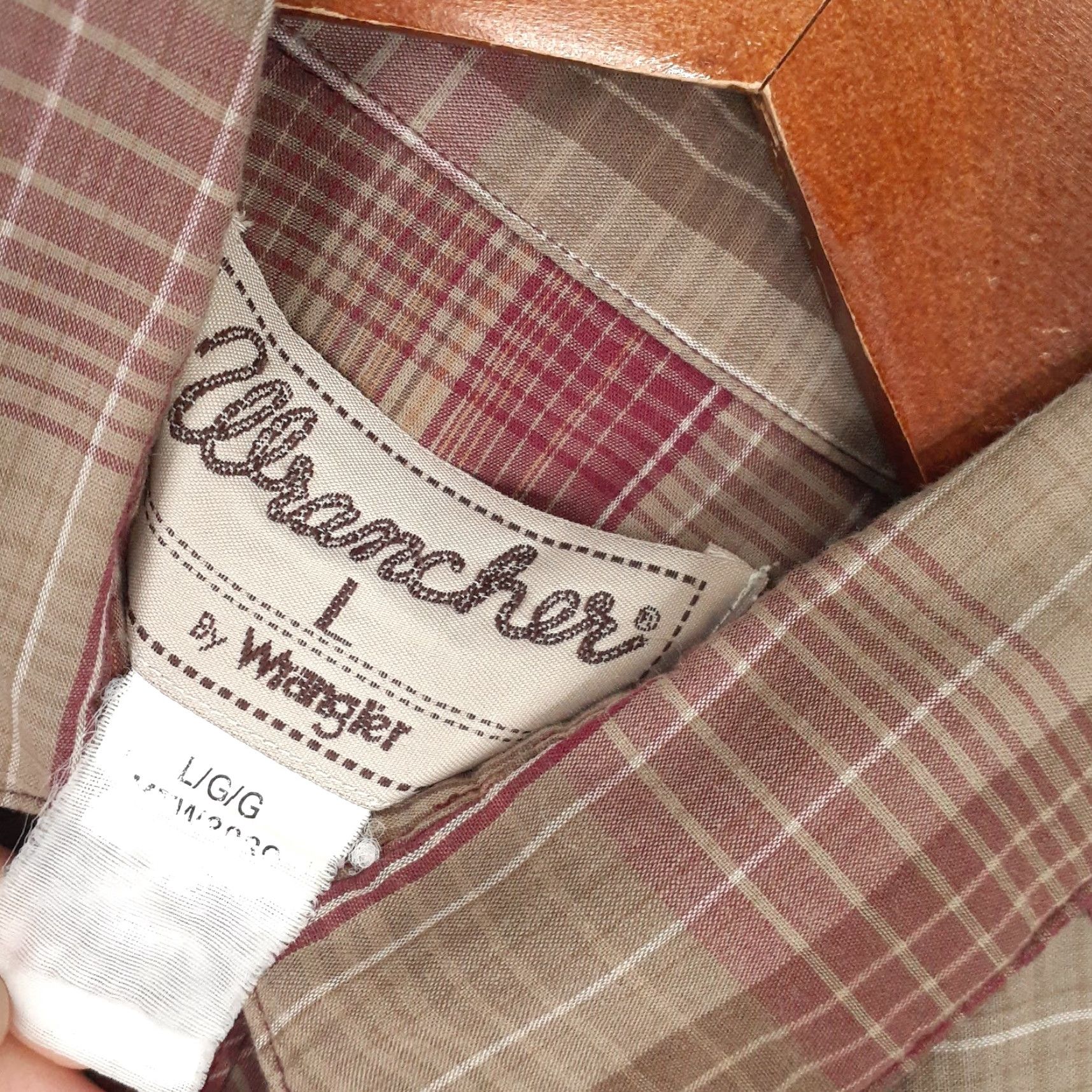 Wrangler VINTAGE Wrangler Wrancher Pearl Snap Long Sleeve Shirt Mens Large Size US L / EU 52-54 / 3 - 5 Thumbnail