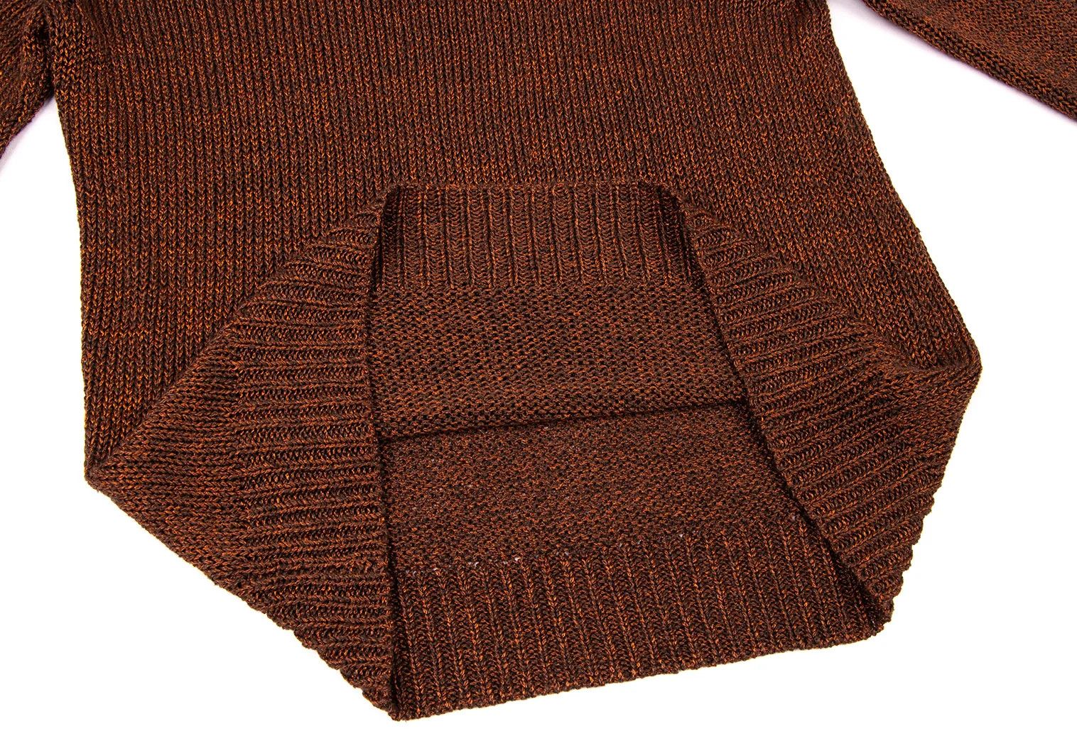 Dries Van Noten Linen Raglan Sleeve Knit Sweater in Orange-Brown Size S Size US S / EU 44-46 / 1 - 9 Thumbnail