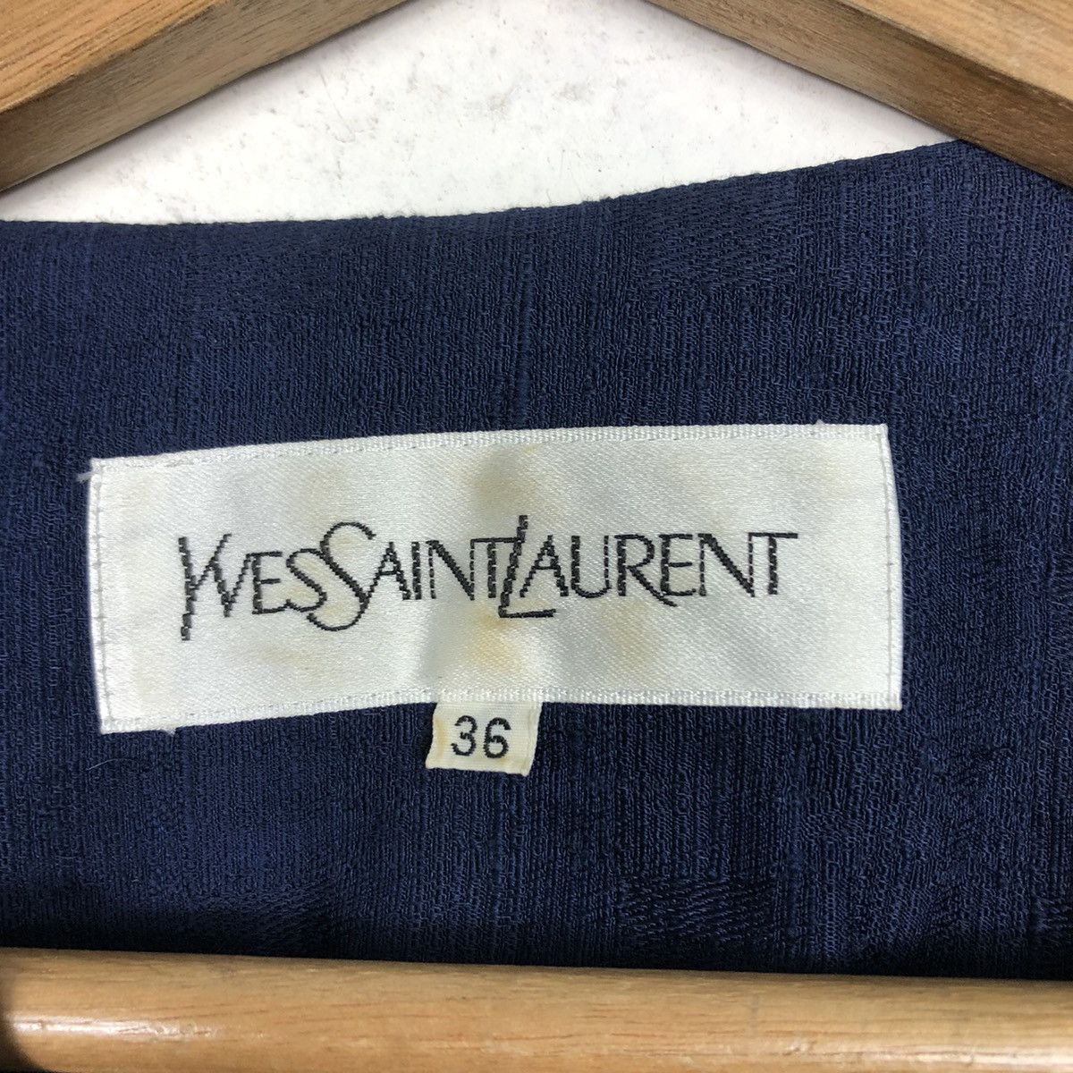 Designer × Yves Saint Laurent 📌Vintage Yves Saint Laurent Dress Rich Blue Size XS / US 0-2 / IT 36-38 - 19 Thumbnail
