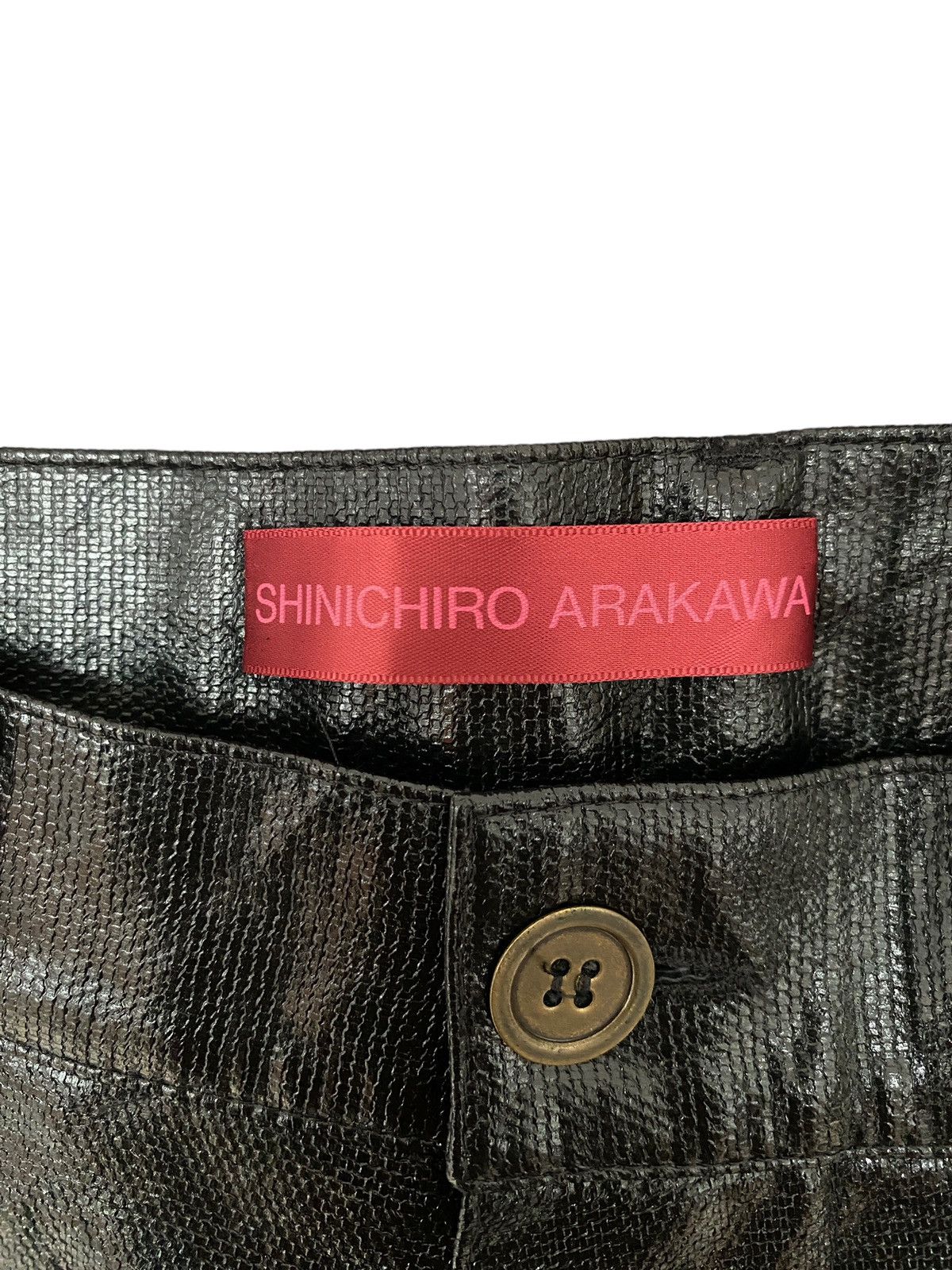 SHINICHIRO ARAKAWA Vintage Brand Shinichiro Arakawa Leather Pants 1990s Size US 29 - 6 Thumbnail