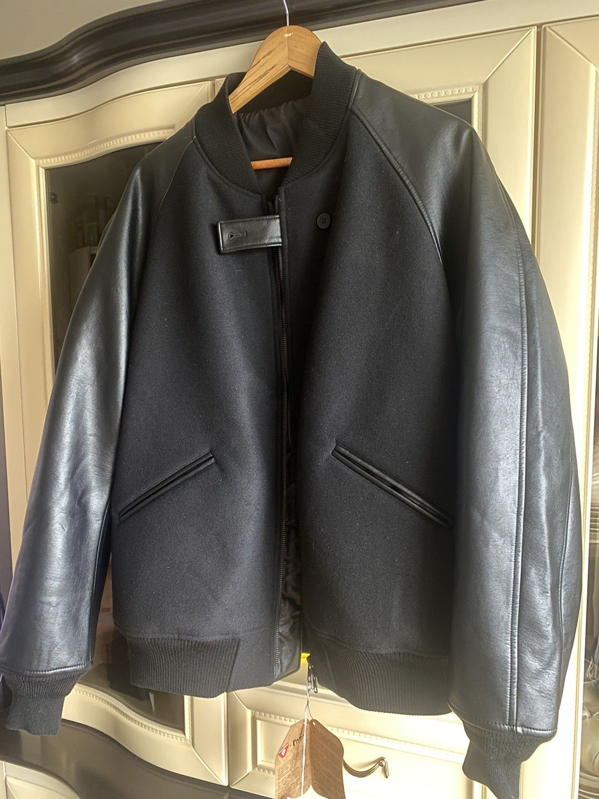 Yohji Yamamoto Y-3 CLASSIC VARSITY JACKET - BLACK Size US L / EU 52-54 / 3 - 6 Thumbnail