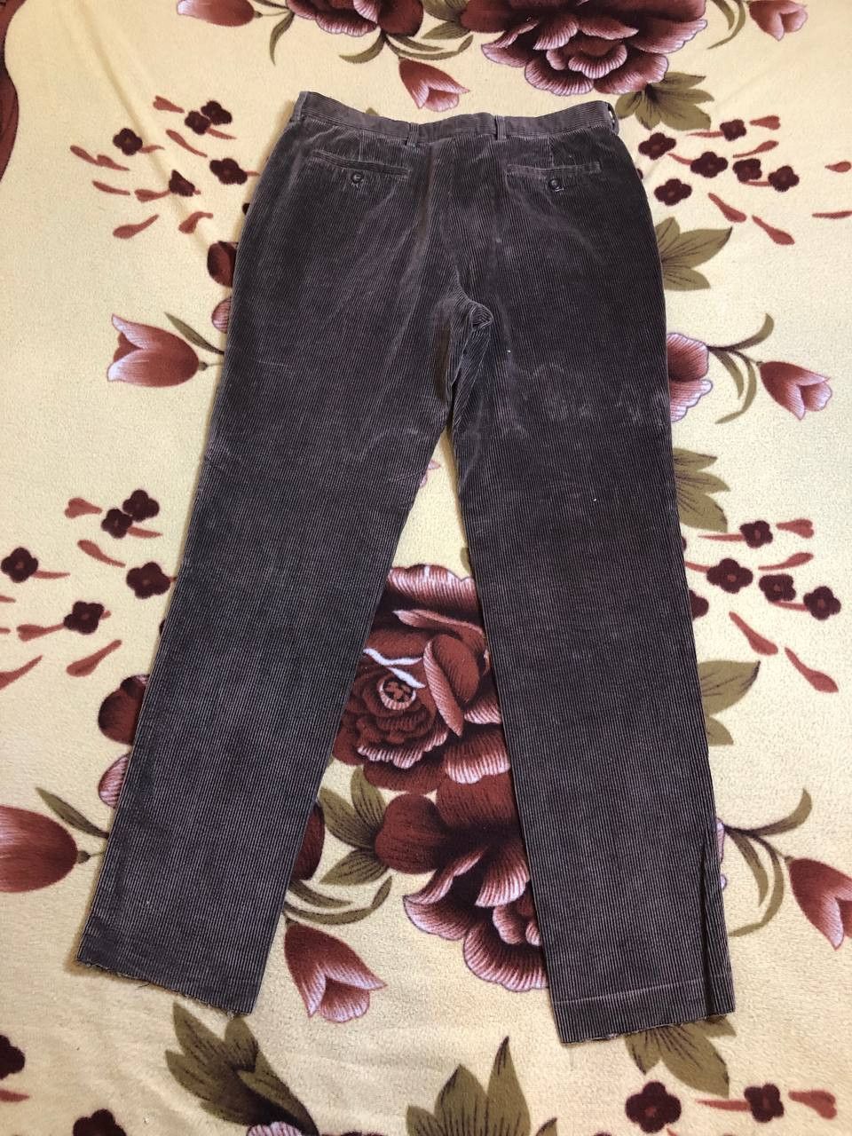 Burberry Vintage 90s Burberry Chunky Corduroy Pants Mens Size US 28 / EU 44 - 20 Thumbnail