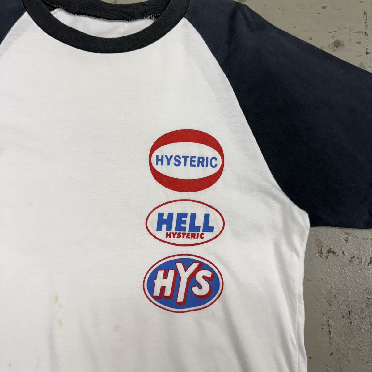 Hysteric Glamour 1990s Hysteric Glamour Racing Logo Tshirt Size US L / EU 52-54 / 3 - 3 Thumbnail