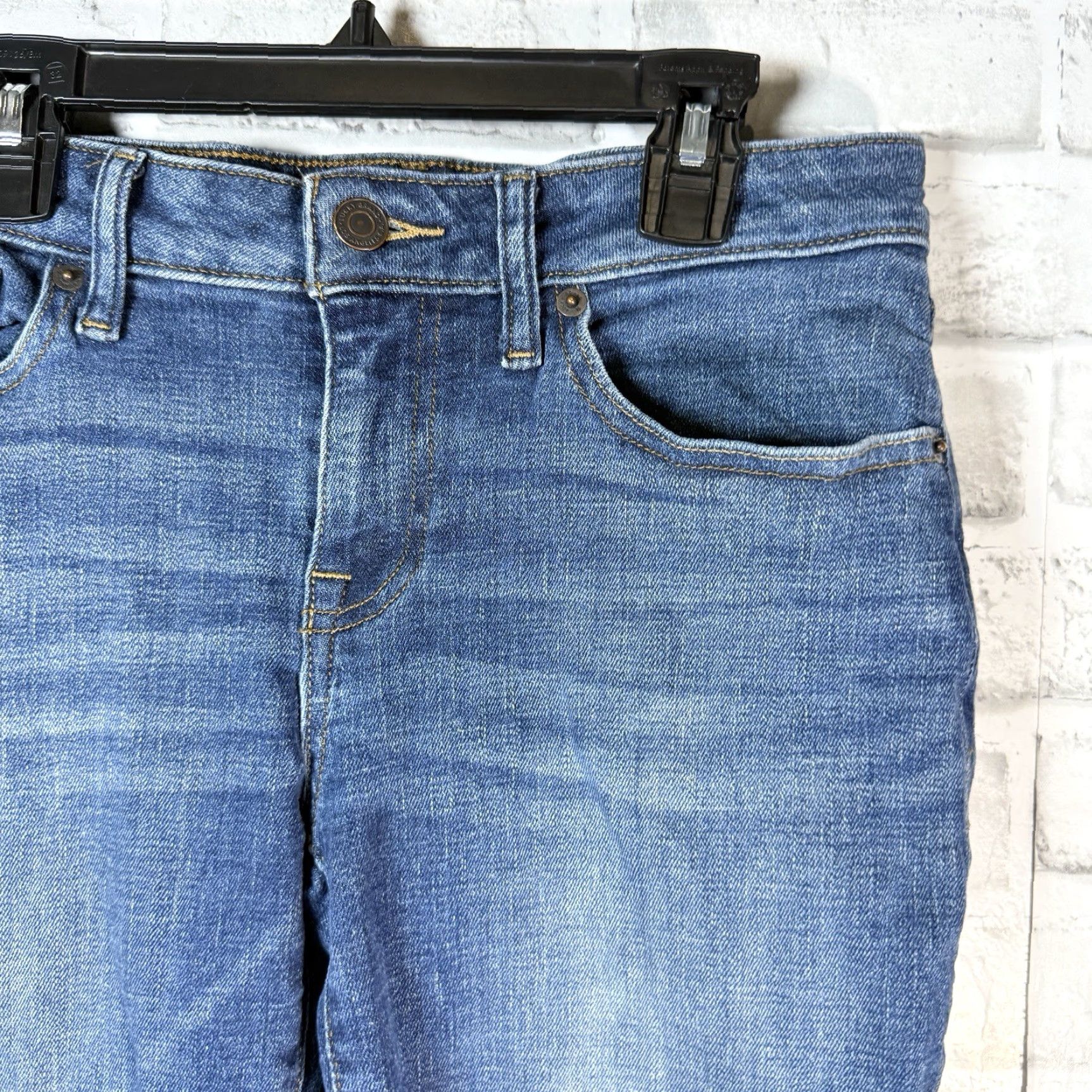 Lucky Brand Lucky Brand Jeans Skinny Blue Cotton Low Rise Womens 6 28 in Inseam Ladies Size 28" / US 6 / IT 42 - 2 Thumbnail