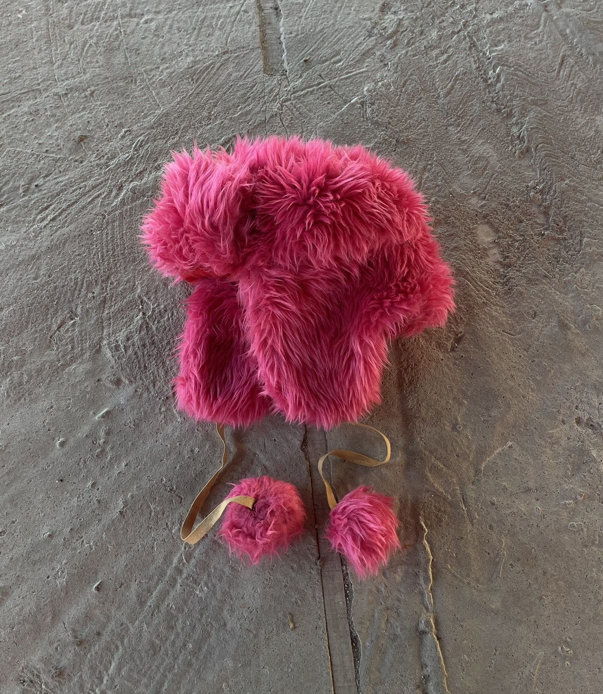 Japanese Brand × Vintage Crazy Fur Trapper Y2K Fuzzy Ushanka Beanie Hat Faux Mohair Size ONE SIZE - 1 Thumbnail