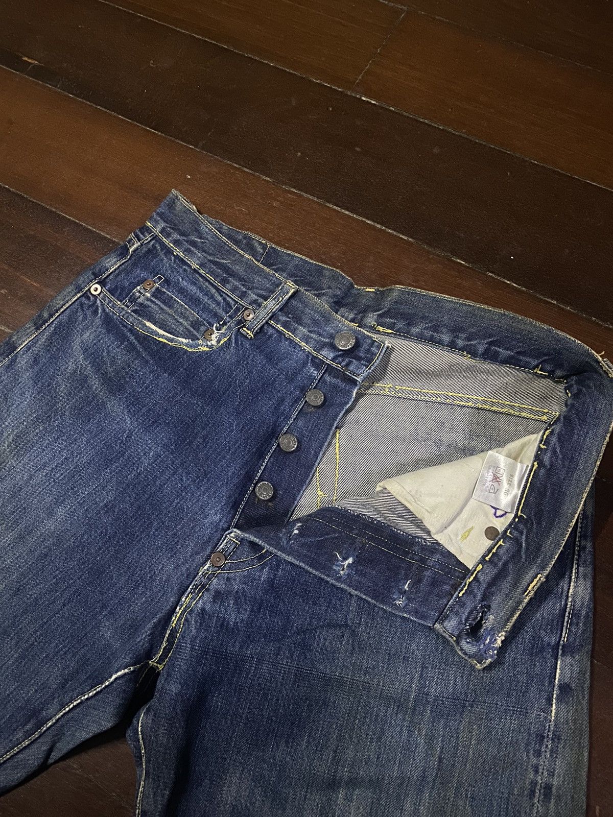 Japanese Brand × Studio D'Artisan × Vintage FIRE 🔥 vintage Studio D’Artisan DO2AXX Selvedge Denim Size US 32 / EU 48 - 10 Thumbnail