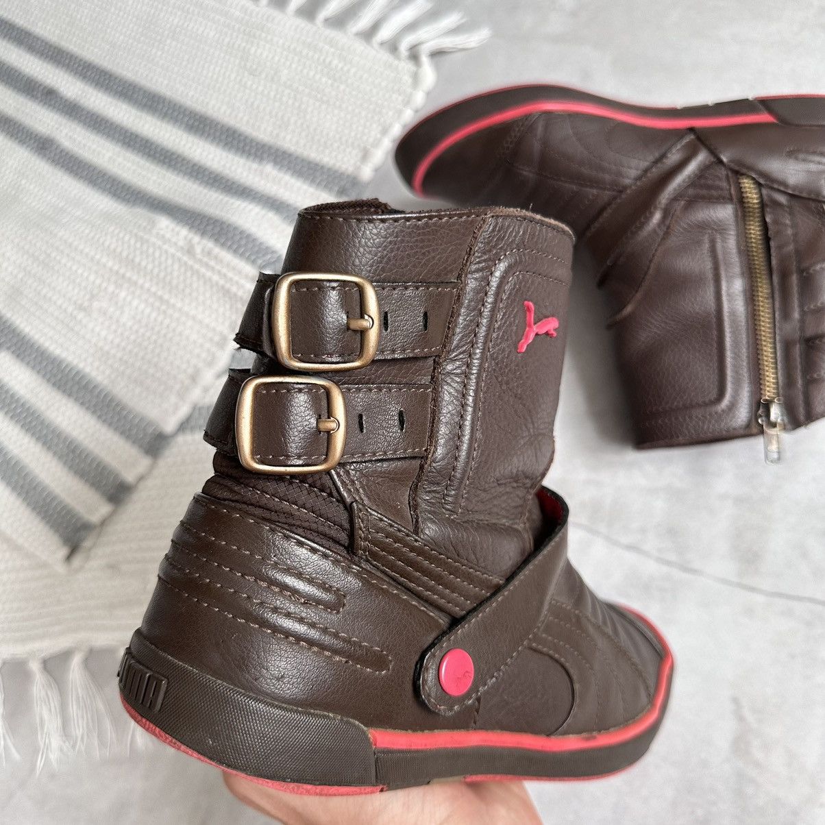 Jil Sander × Puma 00s Puma Boxing Biker Racing Moto Boots Shoes McQueen Vibe Size US 7.5 / IT 37.5 - 8 Thumbnail