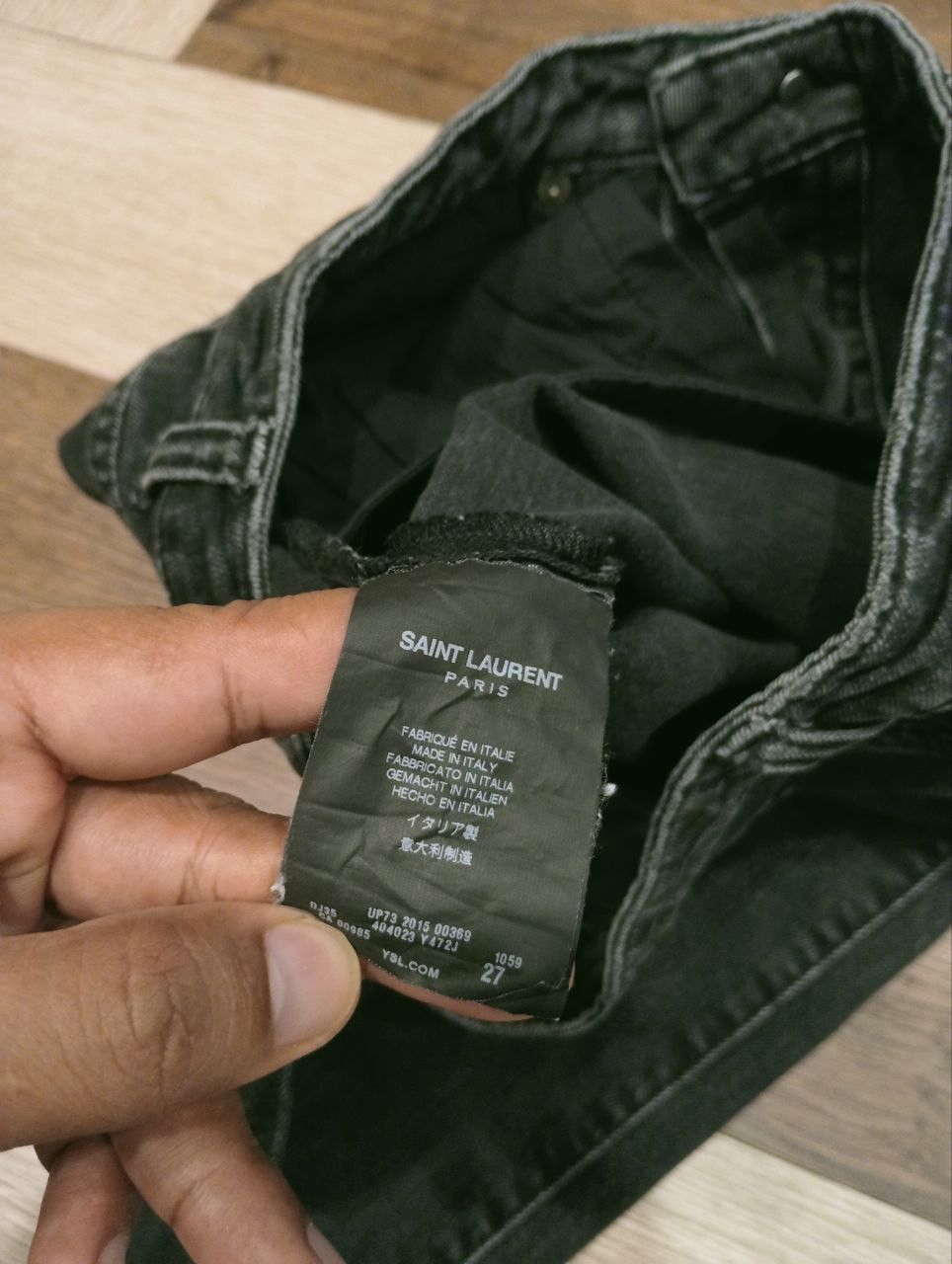 Saint Laurent Paris SAINT LAURENT PARIS D05 W/SK-MW ANKLE ZIP JEANS Size 27" / US 4 / IT 40 - 6 Thumbnail