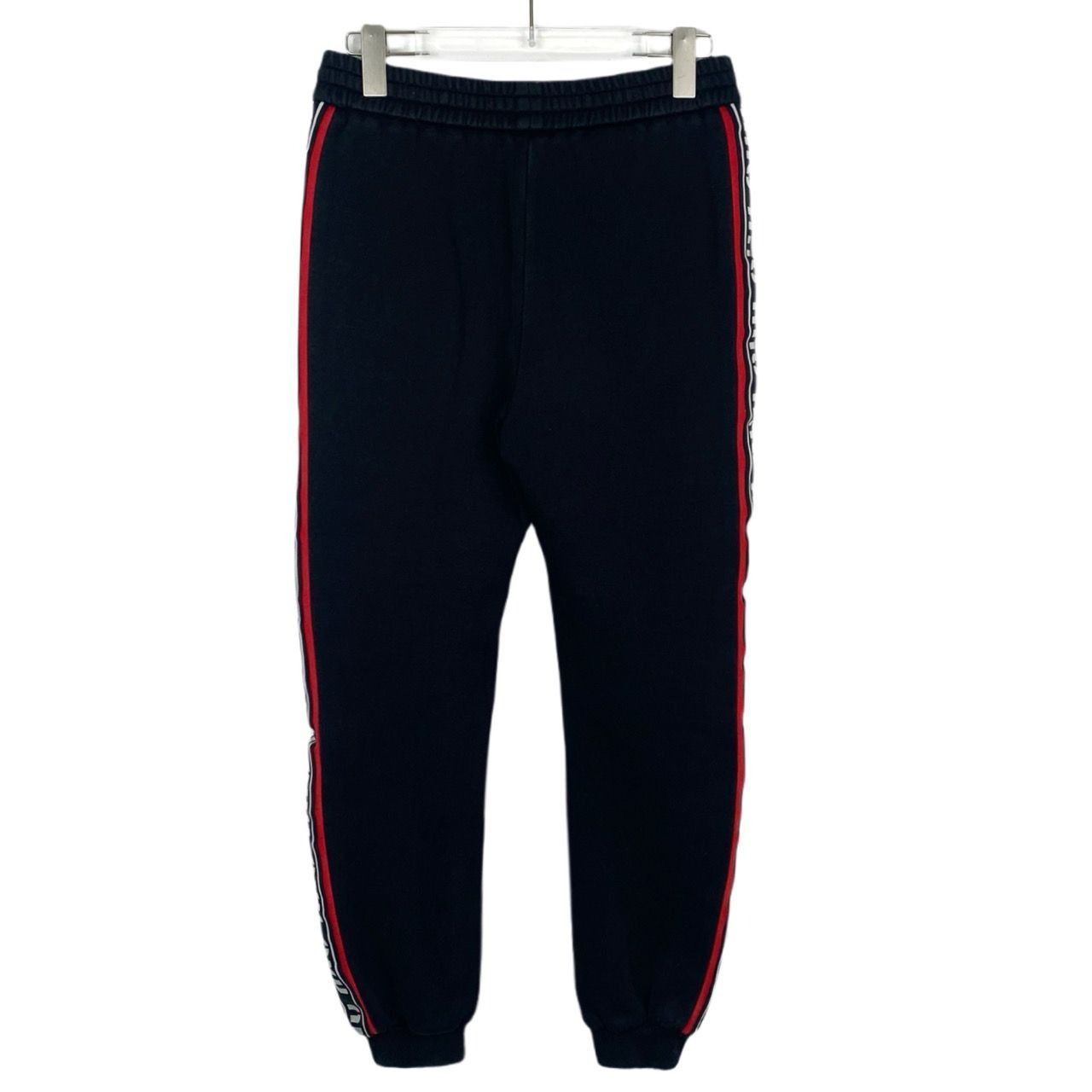 Miu Miu Miu Miu Womens Black Jogger Sweatpants With Red & White Side Size 28" / US 6 / IT 42 - 2 Thumbnail