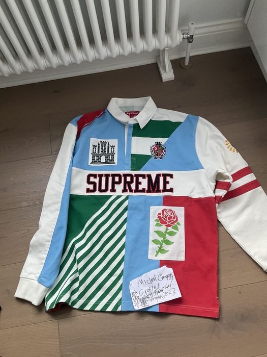 Supreme Supreme Rose Rugby White FW23 | Grailed