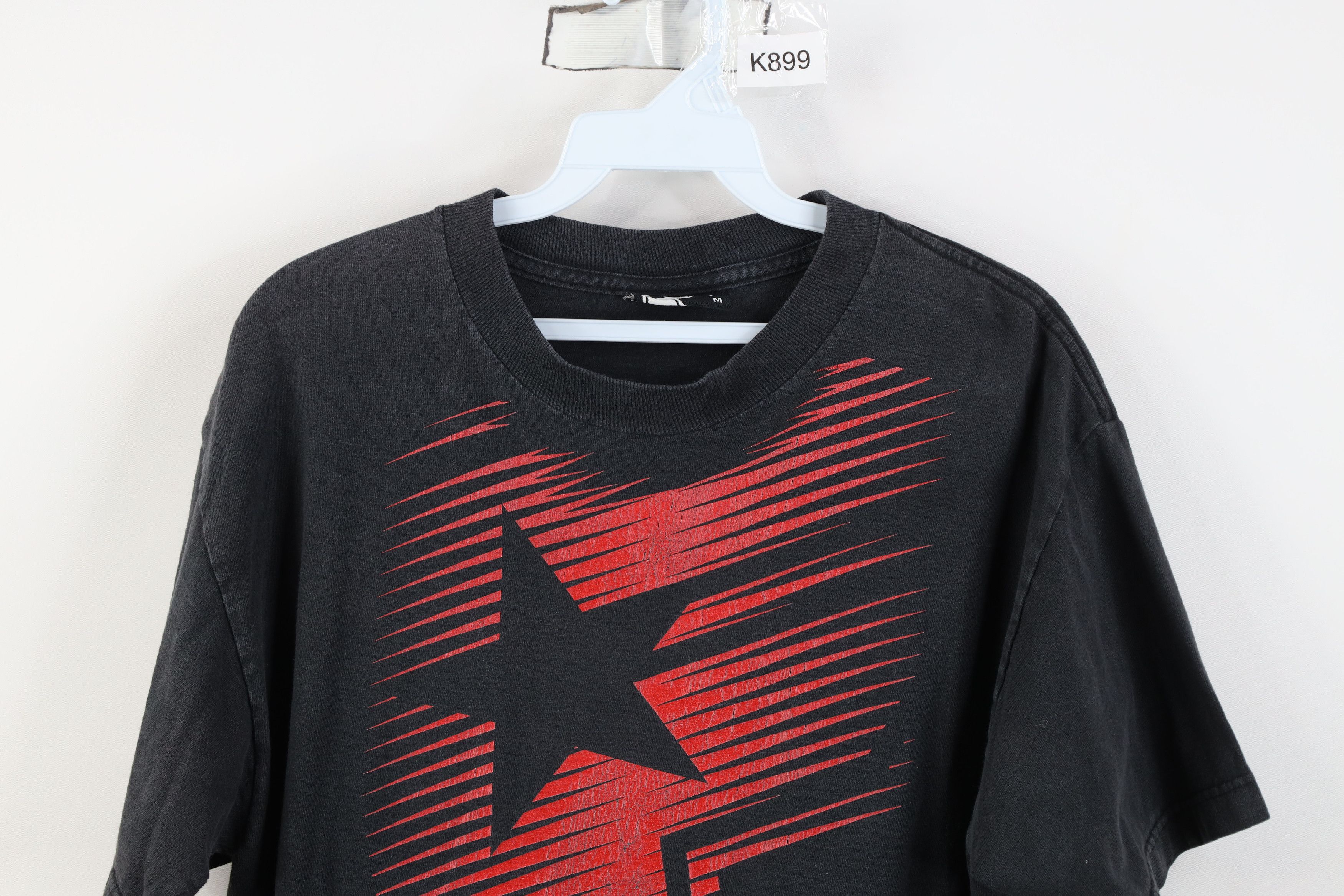Famous Stars And Straps Vintage 90s Y2K Famous Stars and Straps Racing T-Shirt Black Size US M / EU 48-50 / 2 - 2 Thumbnail