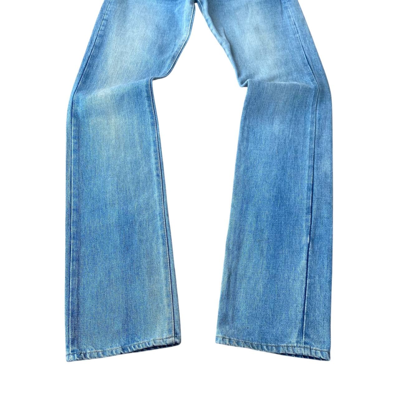 Blue Blue Japan VINTAGE RNA JAPAN SLANG SELVEDGED BLUEWASH W27X32 Size US 27 - 13 Thumbnail
