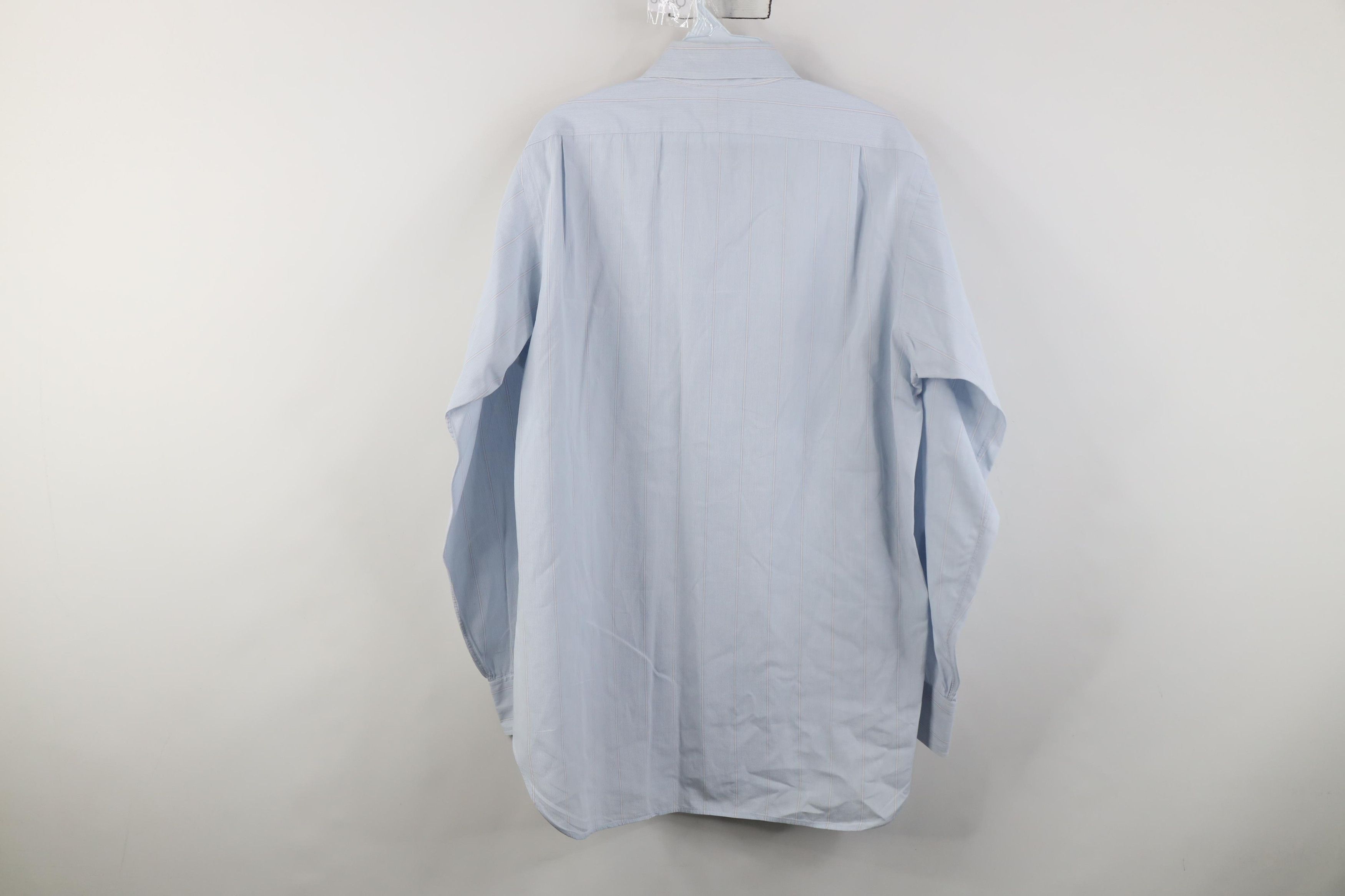 Vintage Vintage 70s Sanforized Cotton Striped Button Shirt Blue USA Size US M / EU 48-50 / 2 - 9 Thumbnail